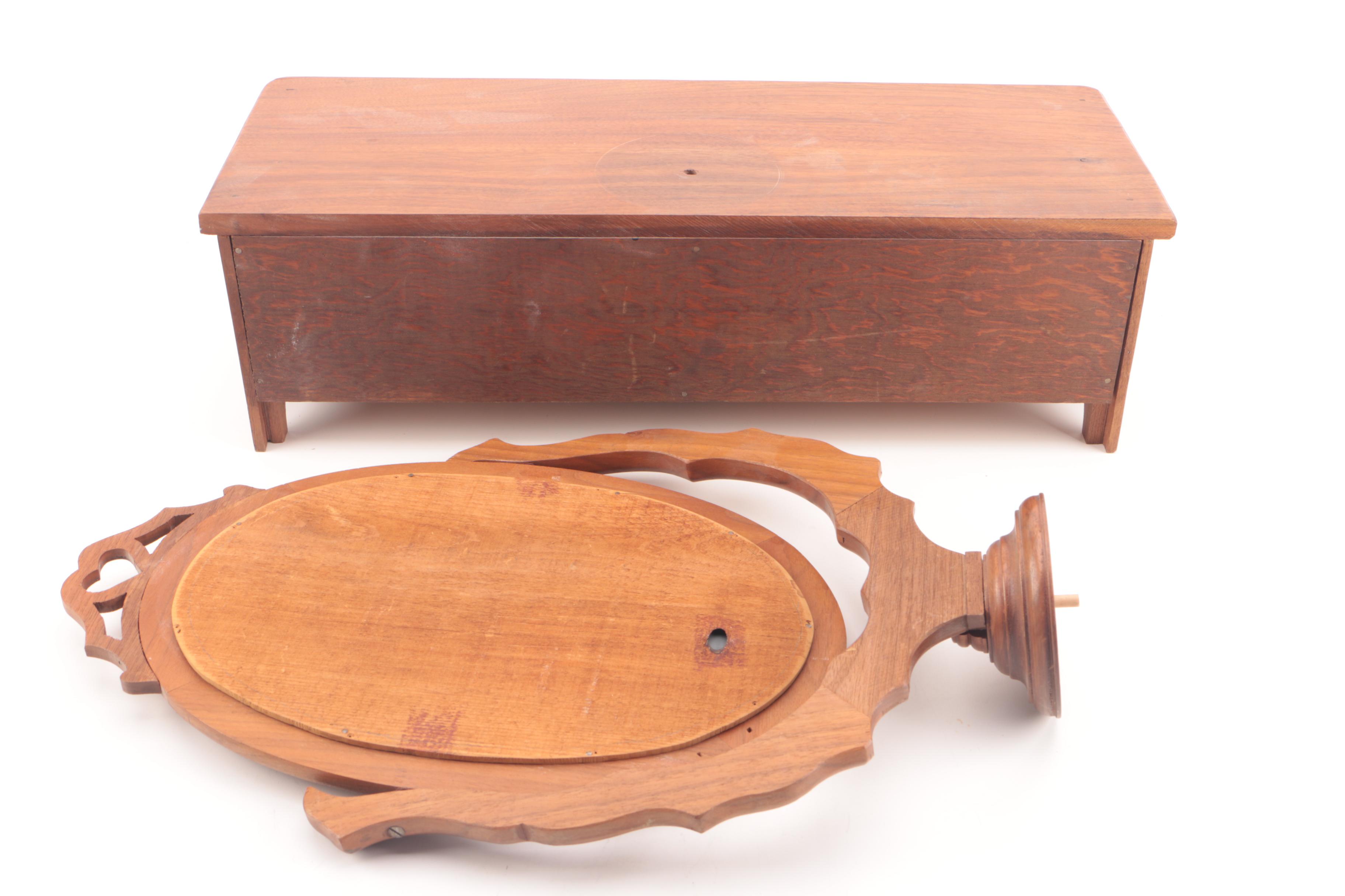 Vintage Wooden Vanity Mirror