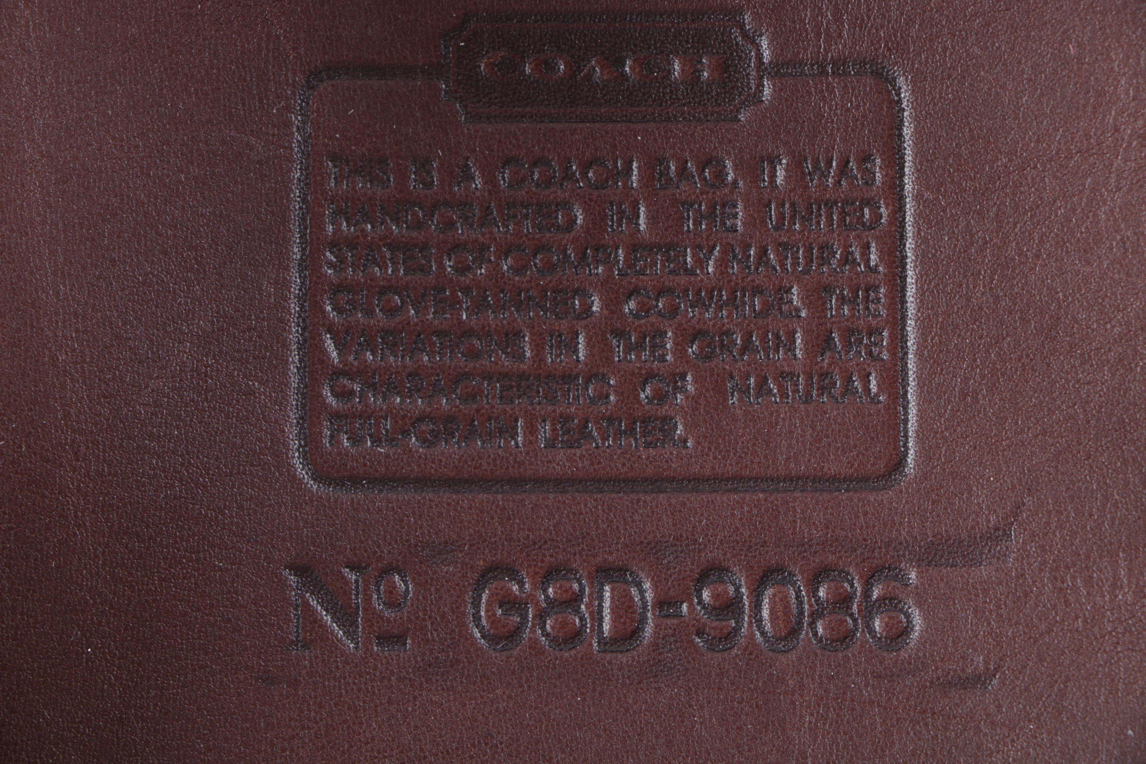 1998 Coach Legacy Brown Leather Handbag