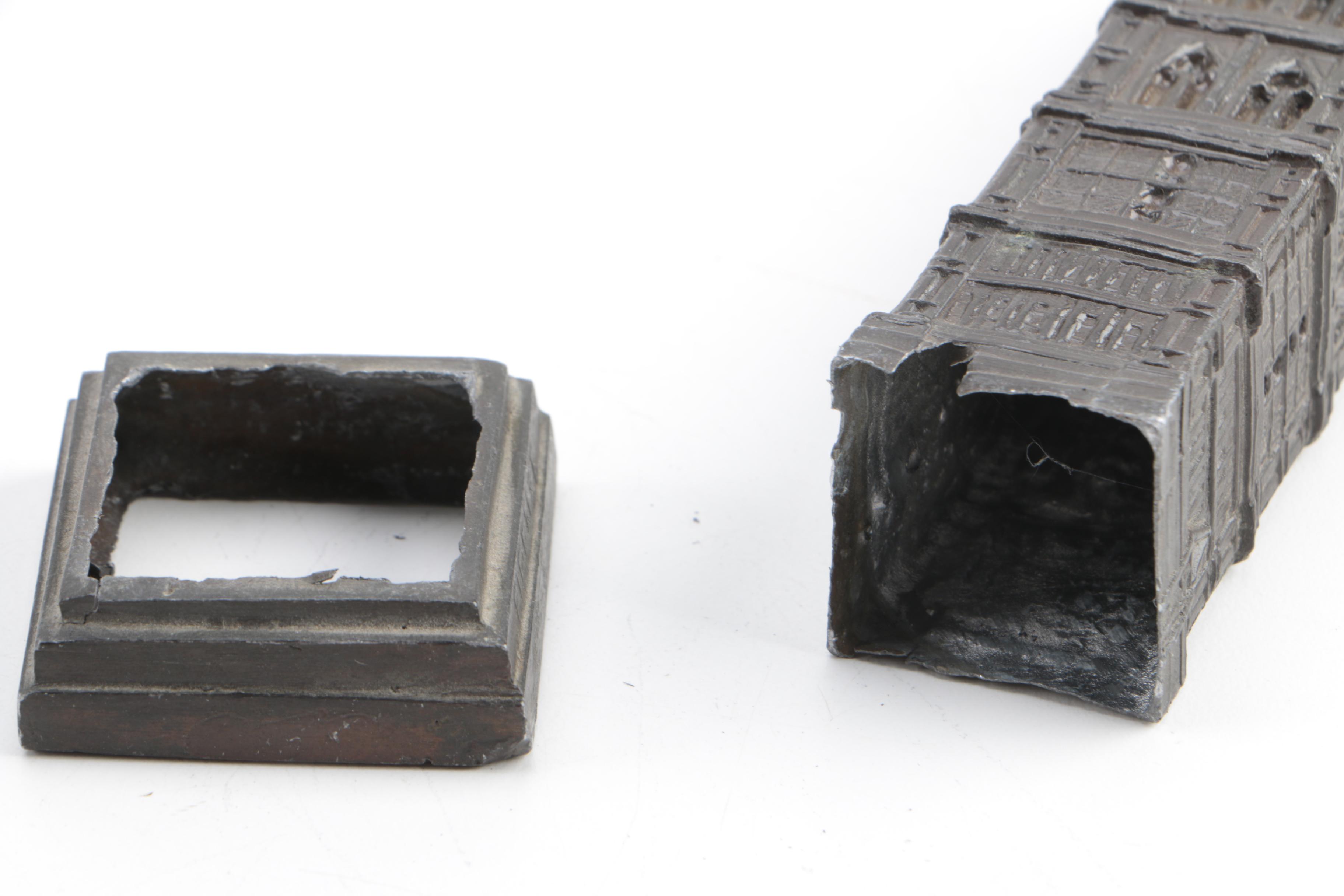 Vintage Metal Souvenir Figurines Including The Leaning Tower of Pisa