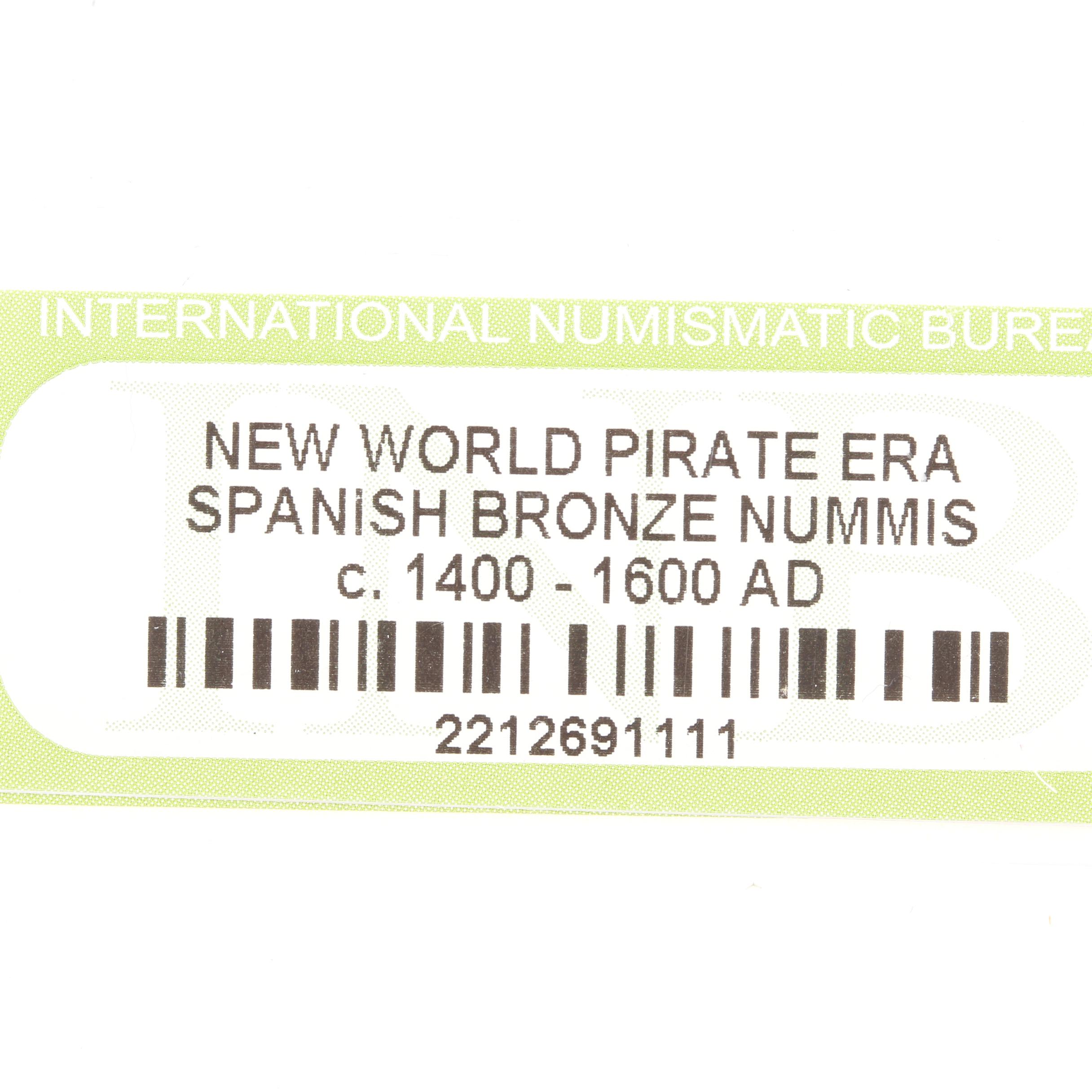 Ten New World Pirate Era Spanish Bronze Coins