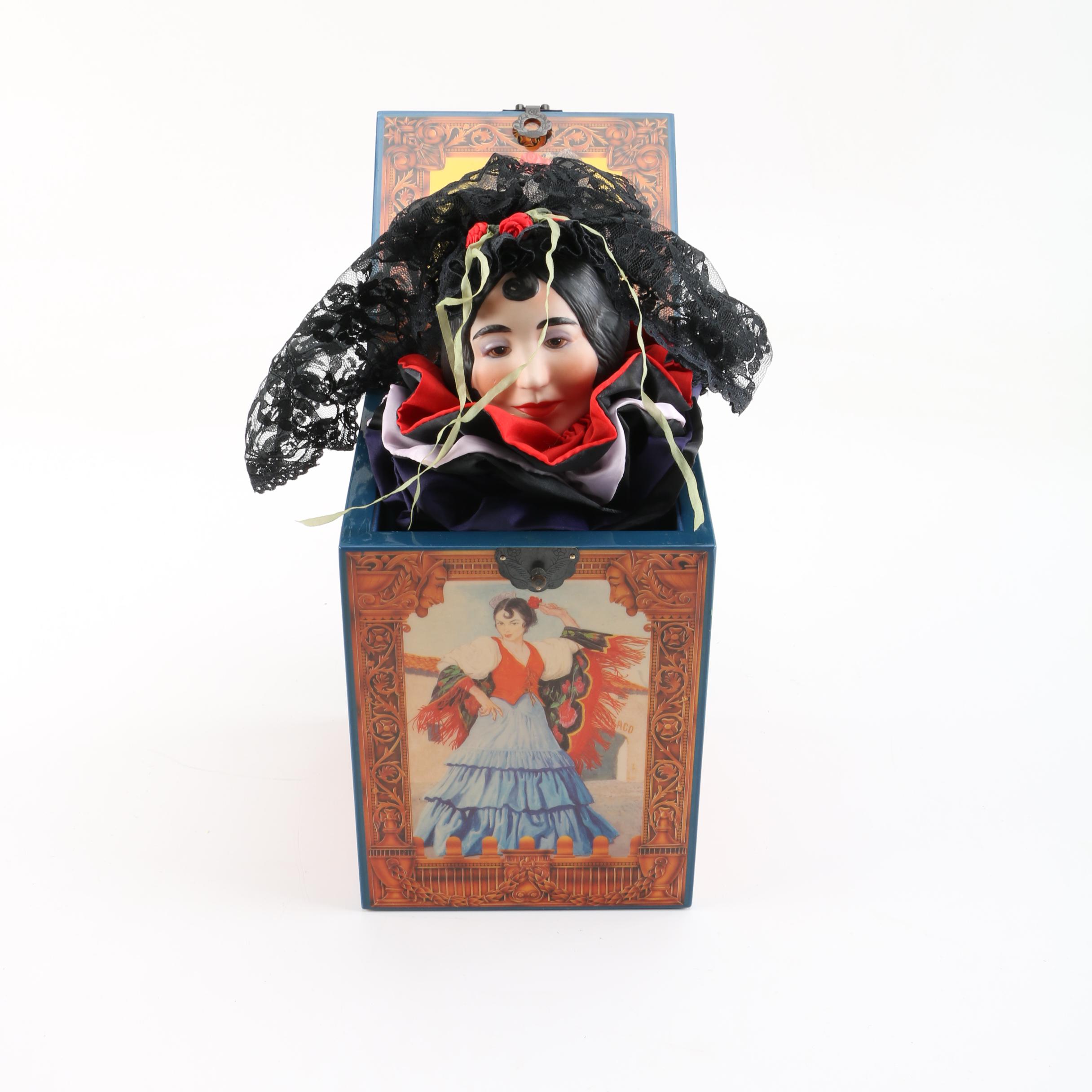 Limited Edition Enesco Grand Opera Classics "Carmen" Musical Jack-In-The-Box