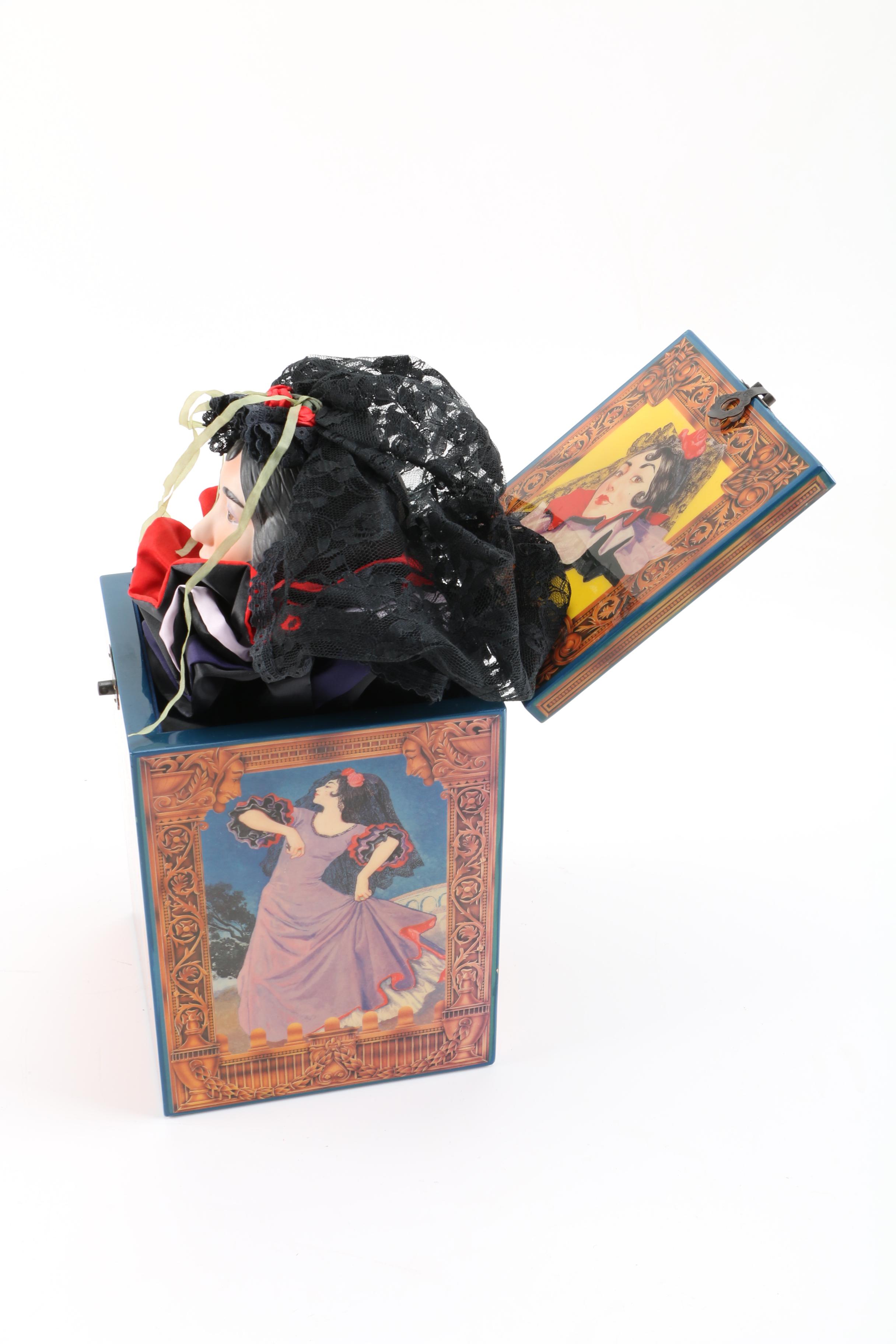 Limited Edition Enesco Grand Opera Classics "Carmen" Musical Jack-In-The-Box