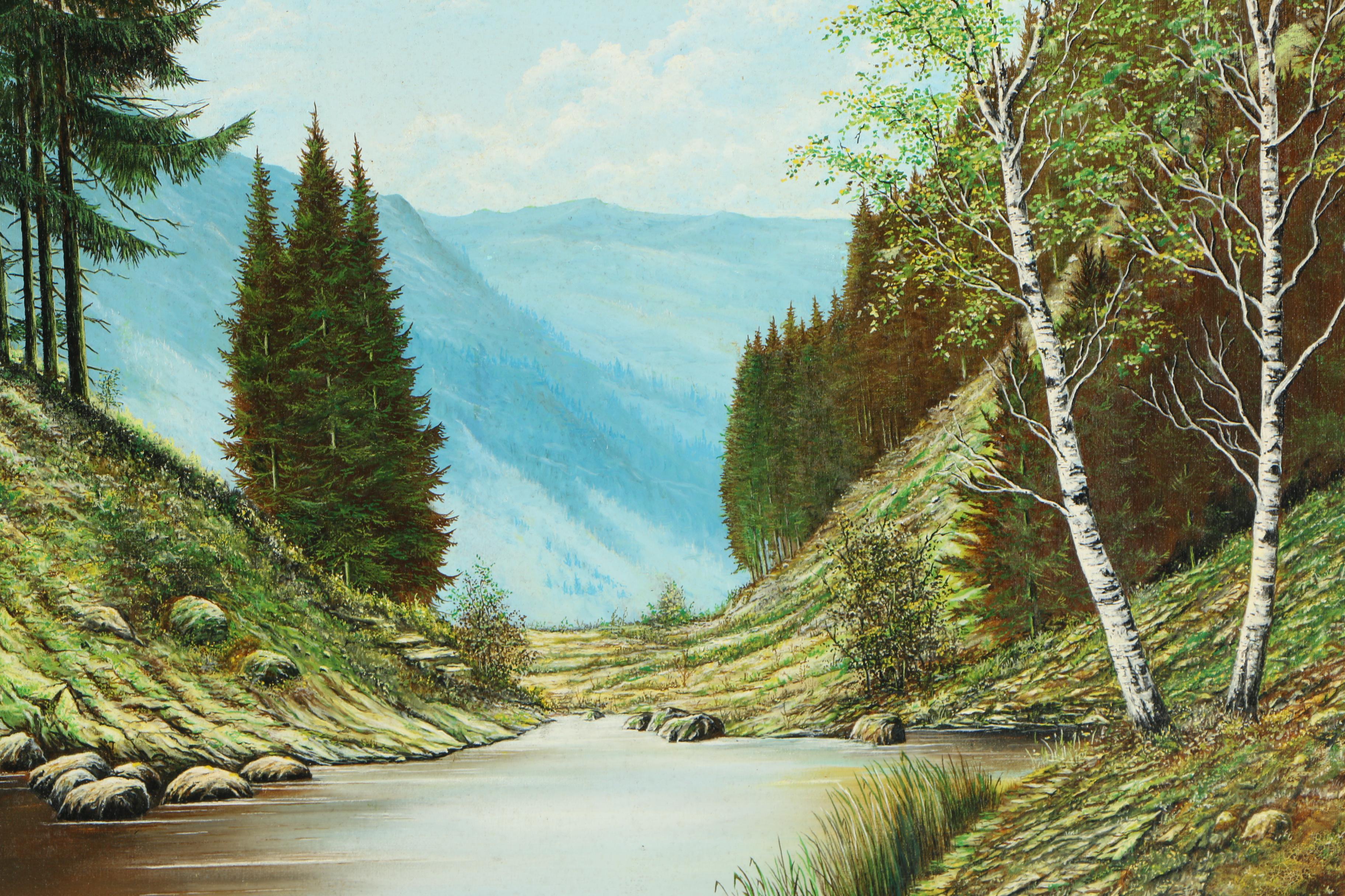 W. E. Zemke Oil Painting