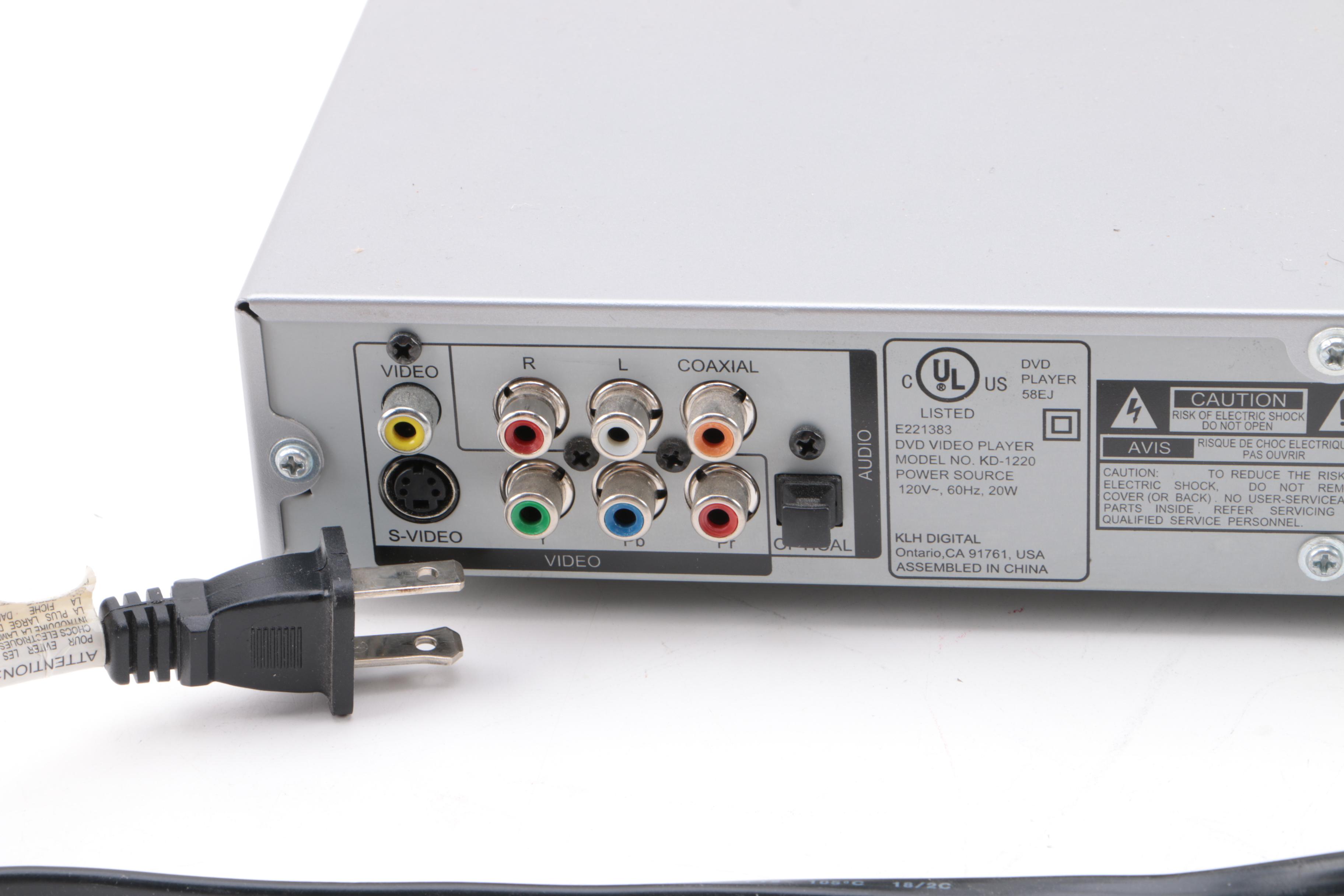 KLH Digital KD-1220 DVD Player