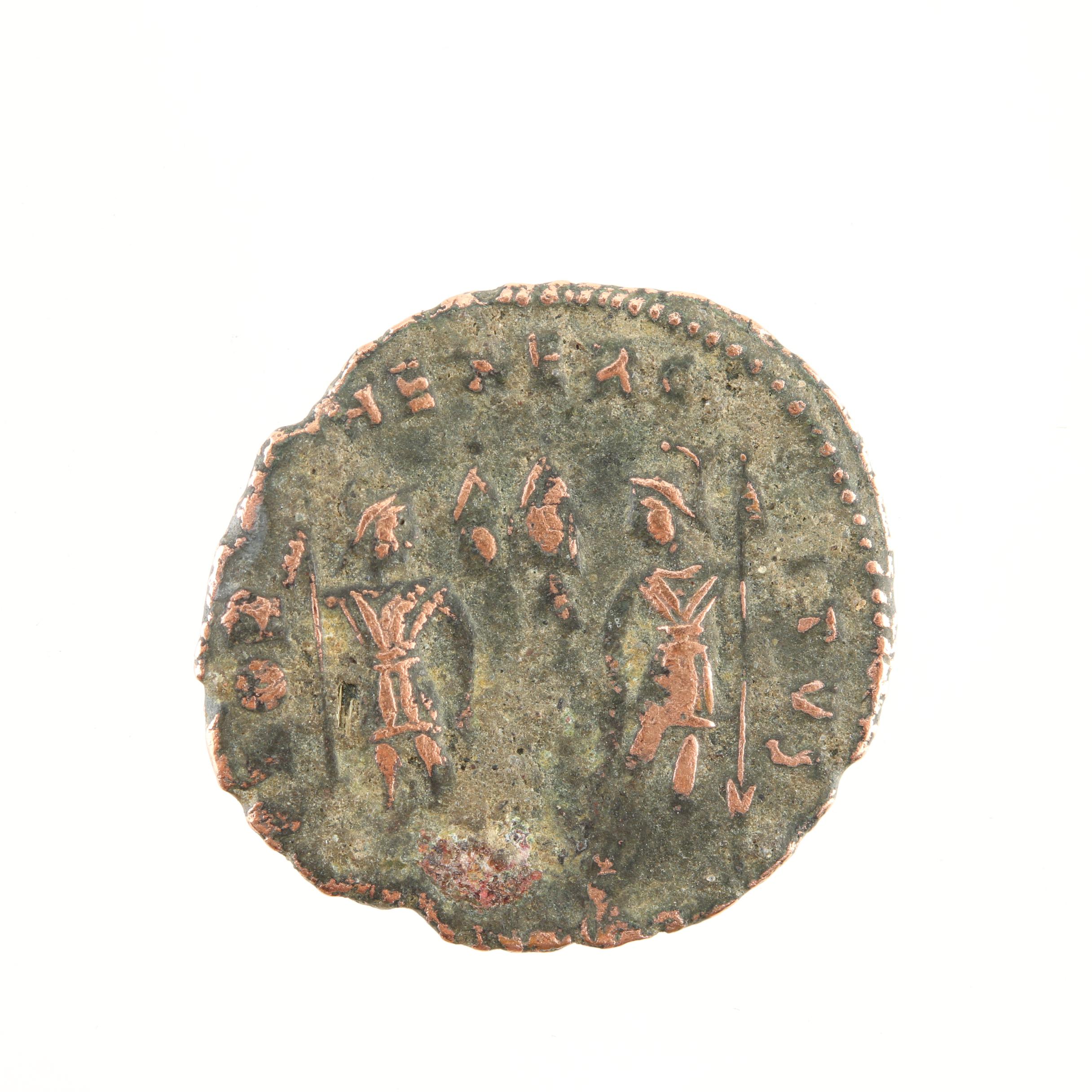 Ten Ancient Roman Imperial Bronze Coins from Constantine the Great's Era