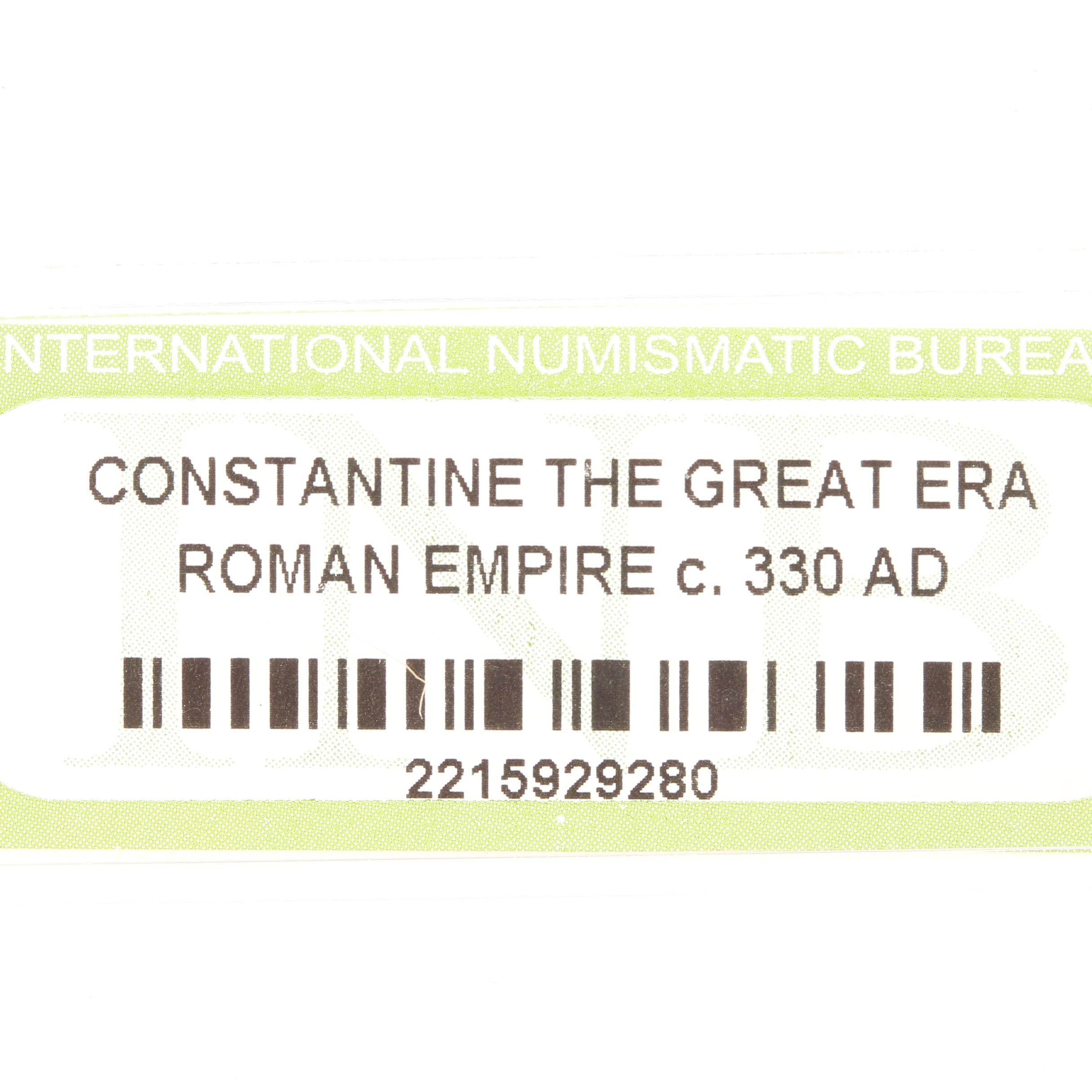 Ten Ancient Roman Imperial Bronze Coins from Constantine the Great's Era