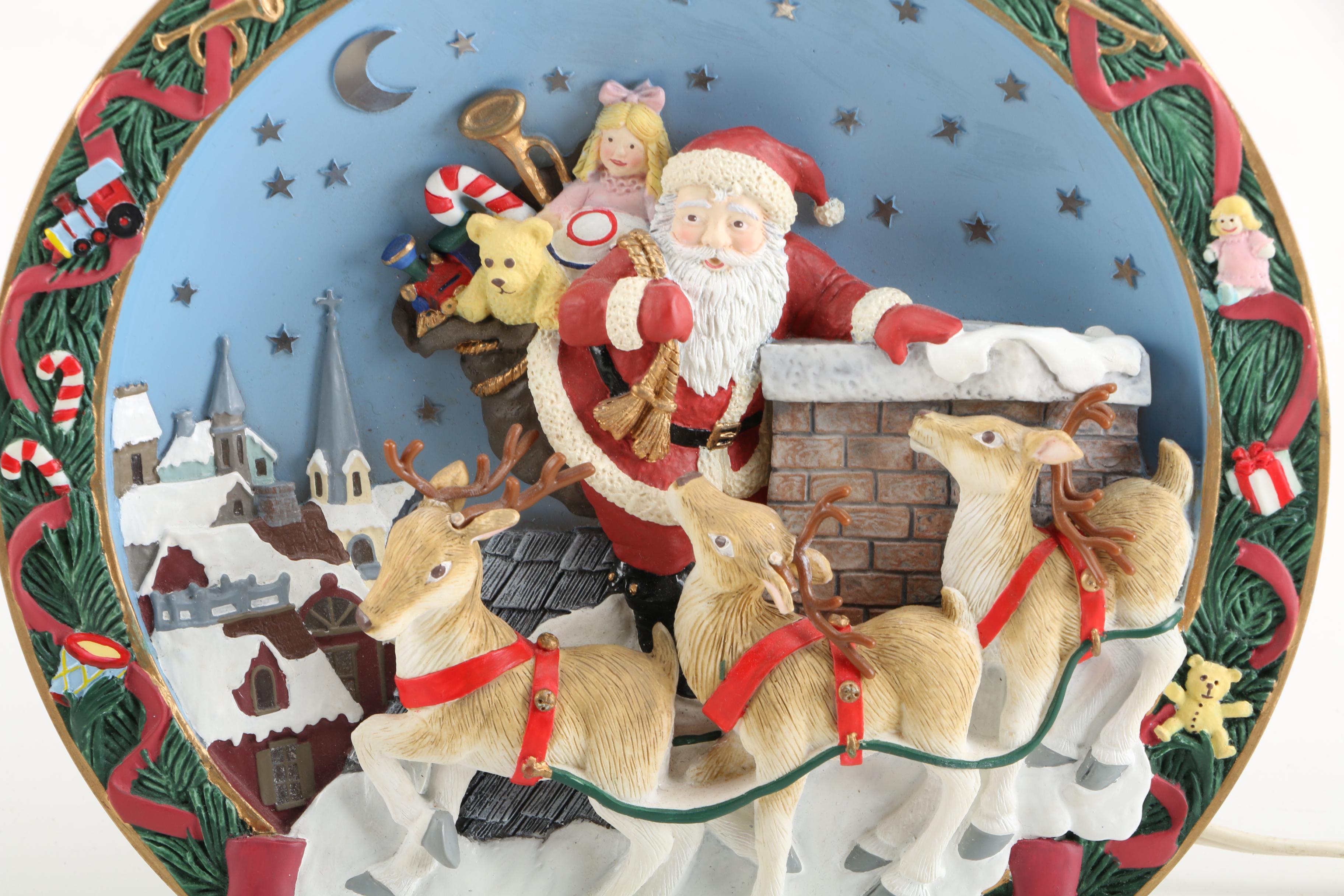 1994 The Bradford Exchange "Up to the Housetop" Musical Plate