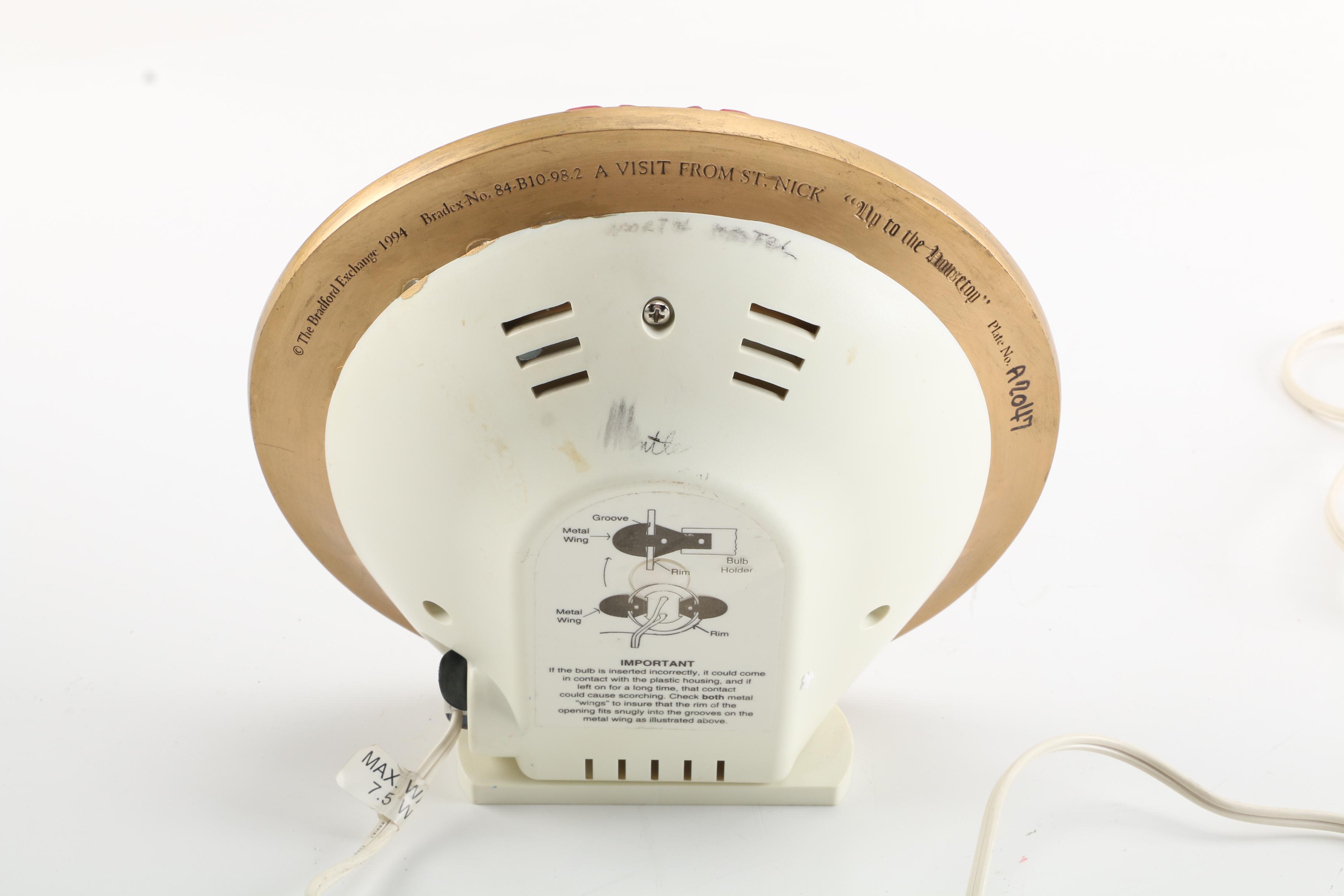 1994 The Bradford Exchange "Up to the Housetop" Musical Plate