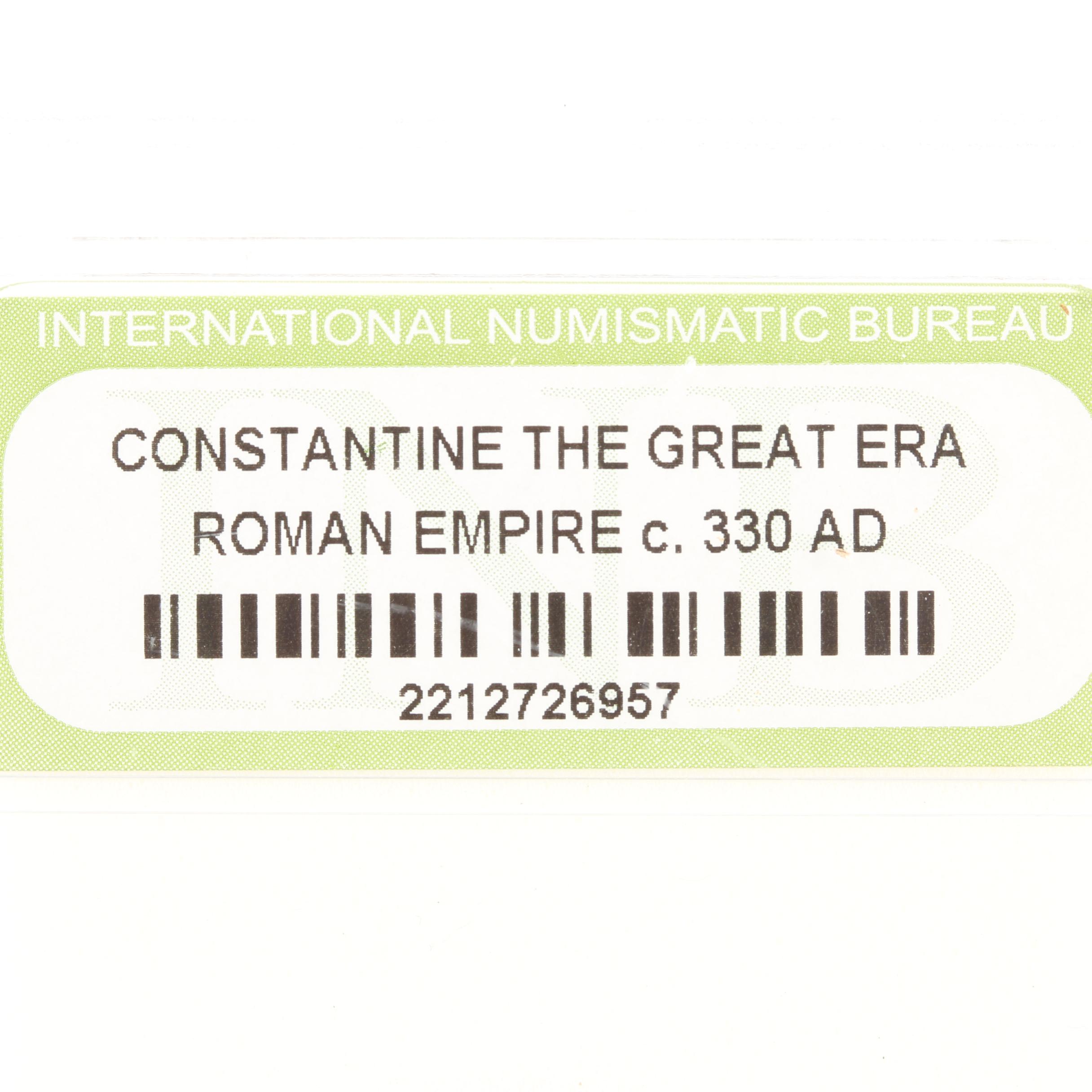 Ten Ancient Roman Imperial Bronze Coins from Constantine the Great's Era