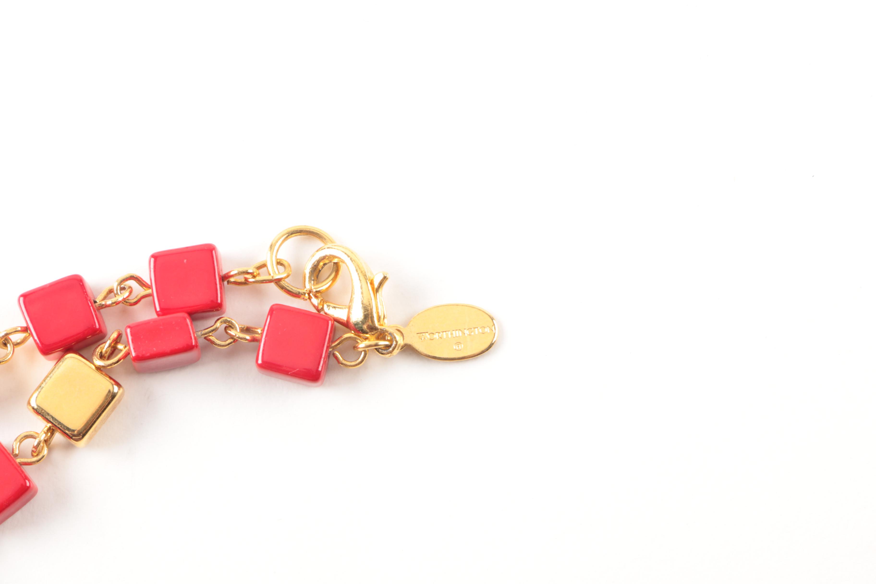 Purple and Pink Beaded Necklace Selection