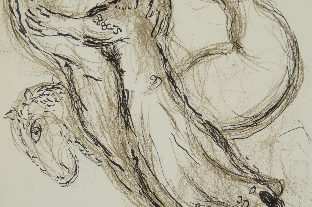 Marc Chagall Lithograph Print "Opéra Sketch #5"