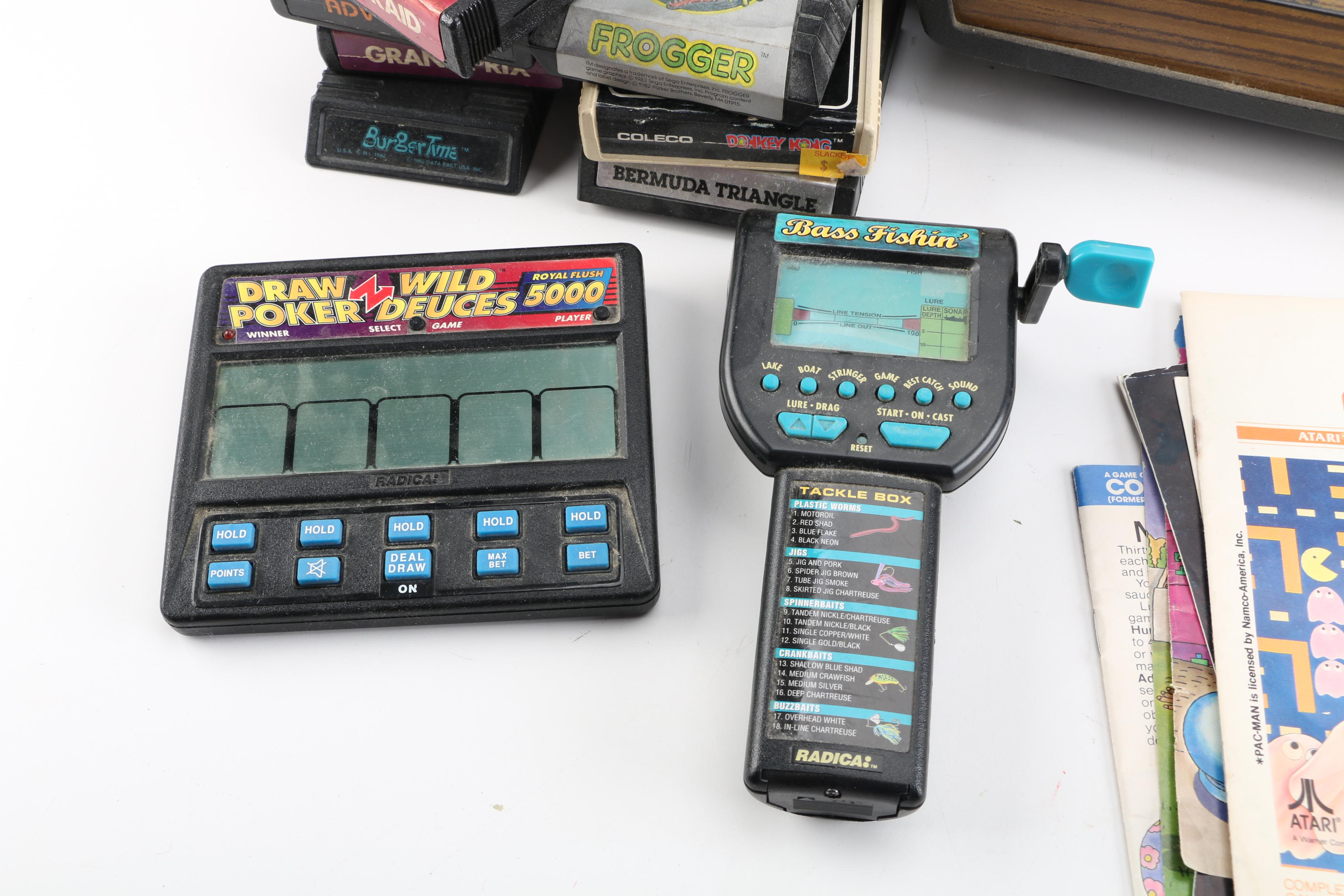 Vintage Atari 2600 Video Computer System with Games