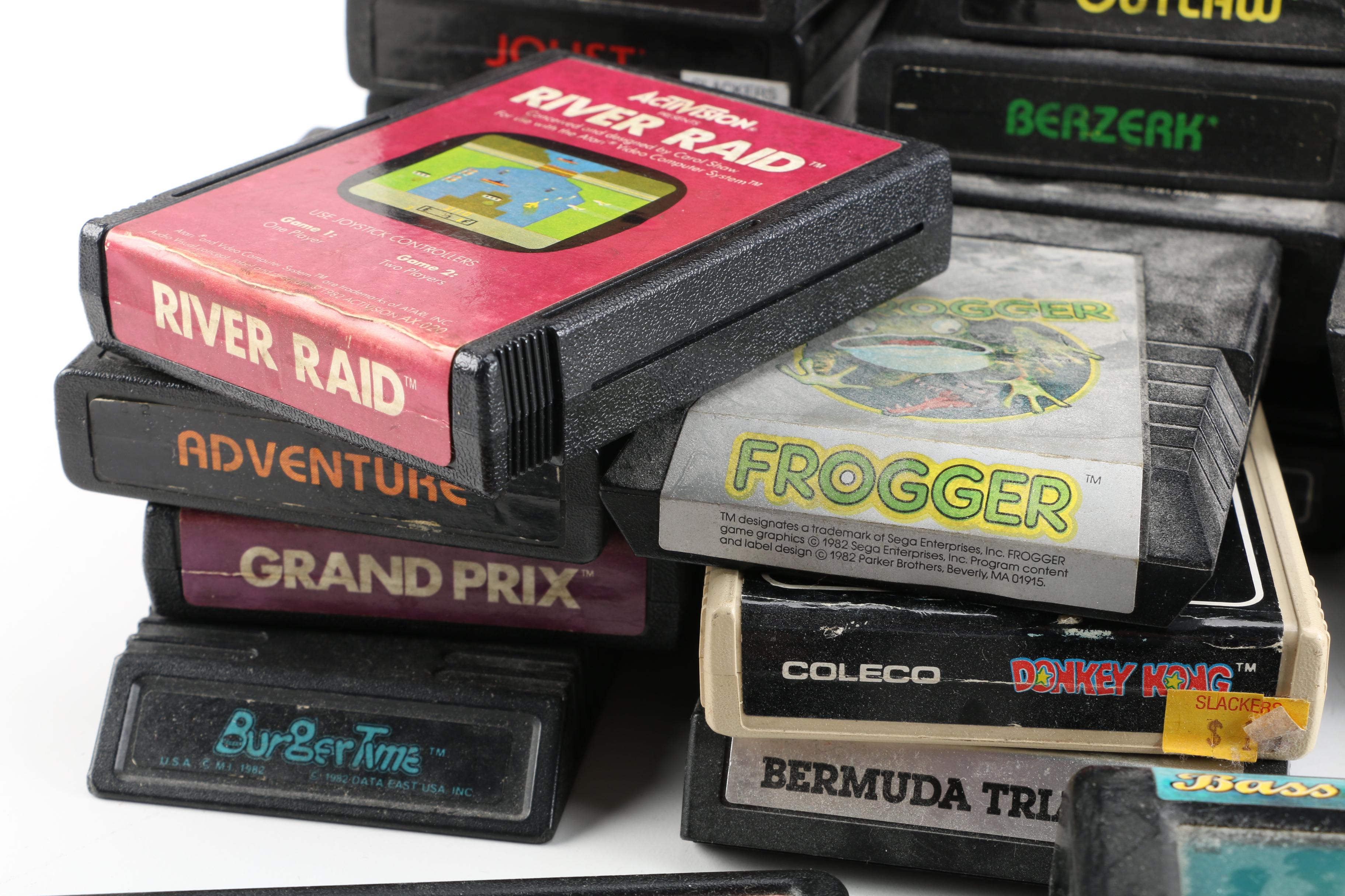 Vintage Atari 2600 Video Computer System with Games