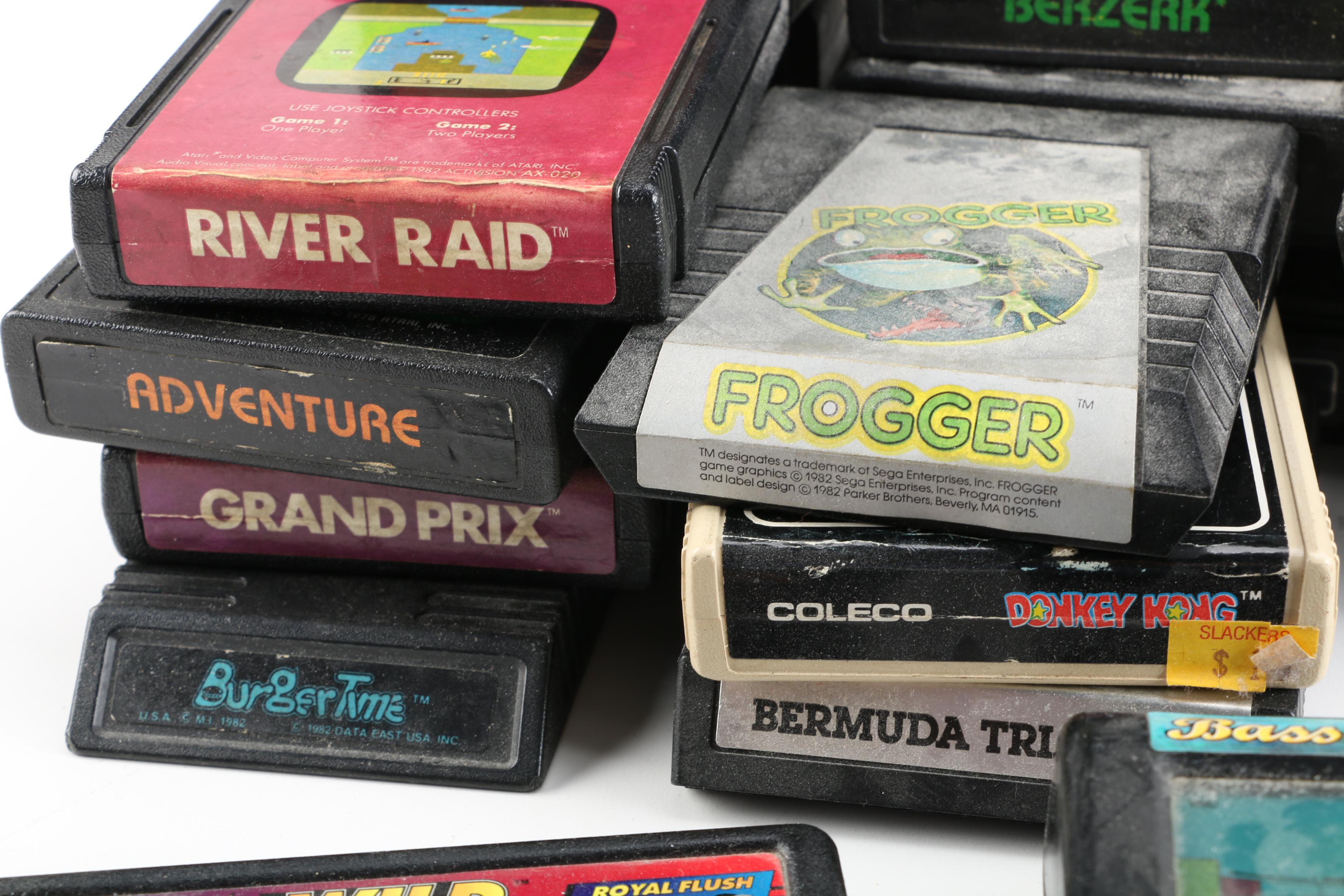 Vintage Atari 2600 Video Computer System with Games