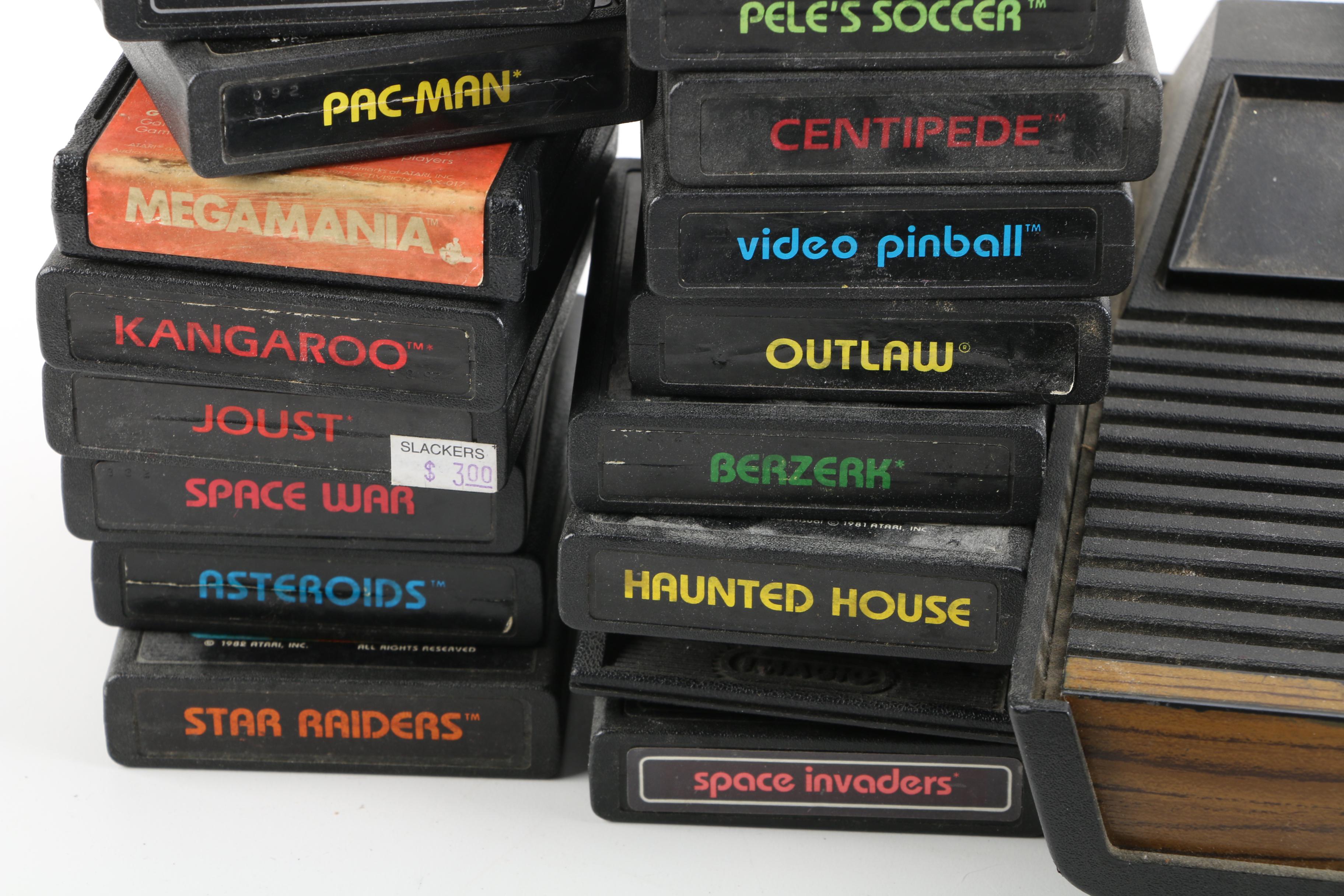 Vintage Atari 2600 Video Computer System with Games