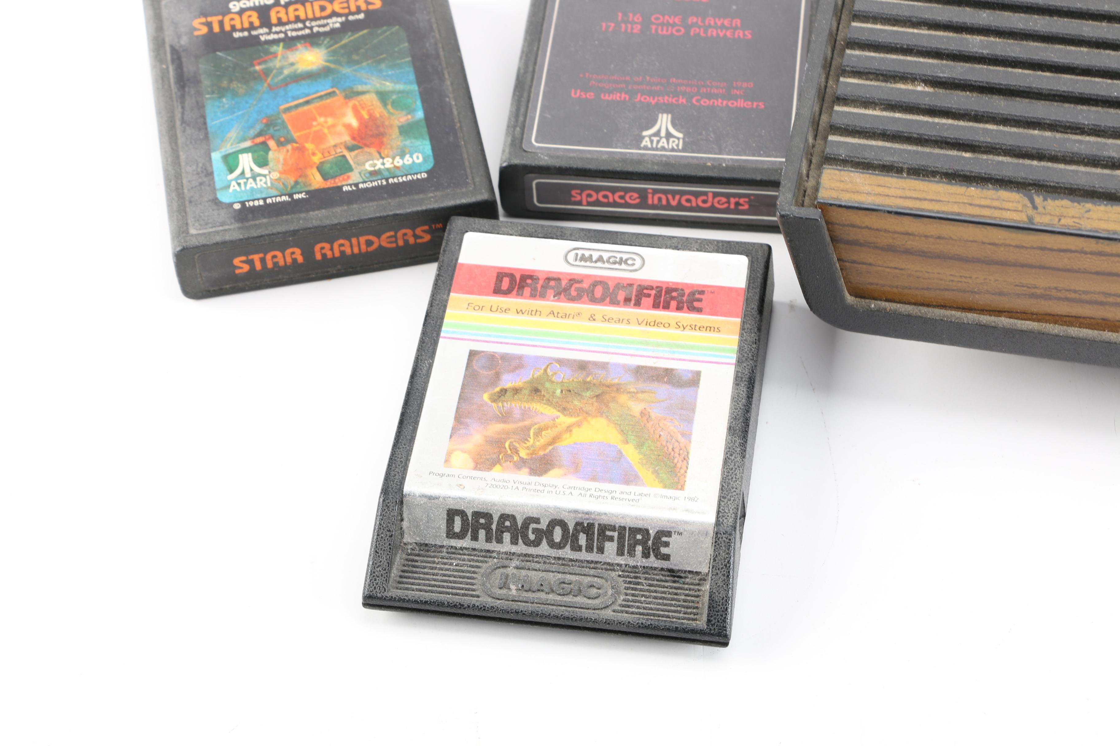 Vintage Atari 2600 Video Computer System with Games