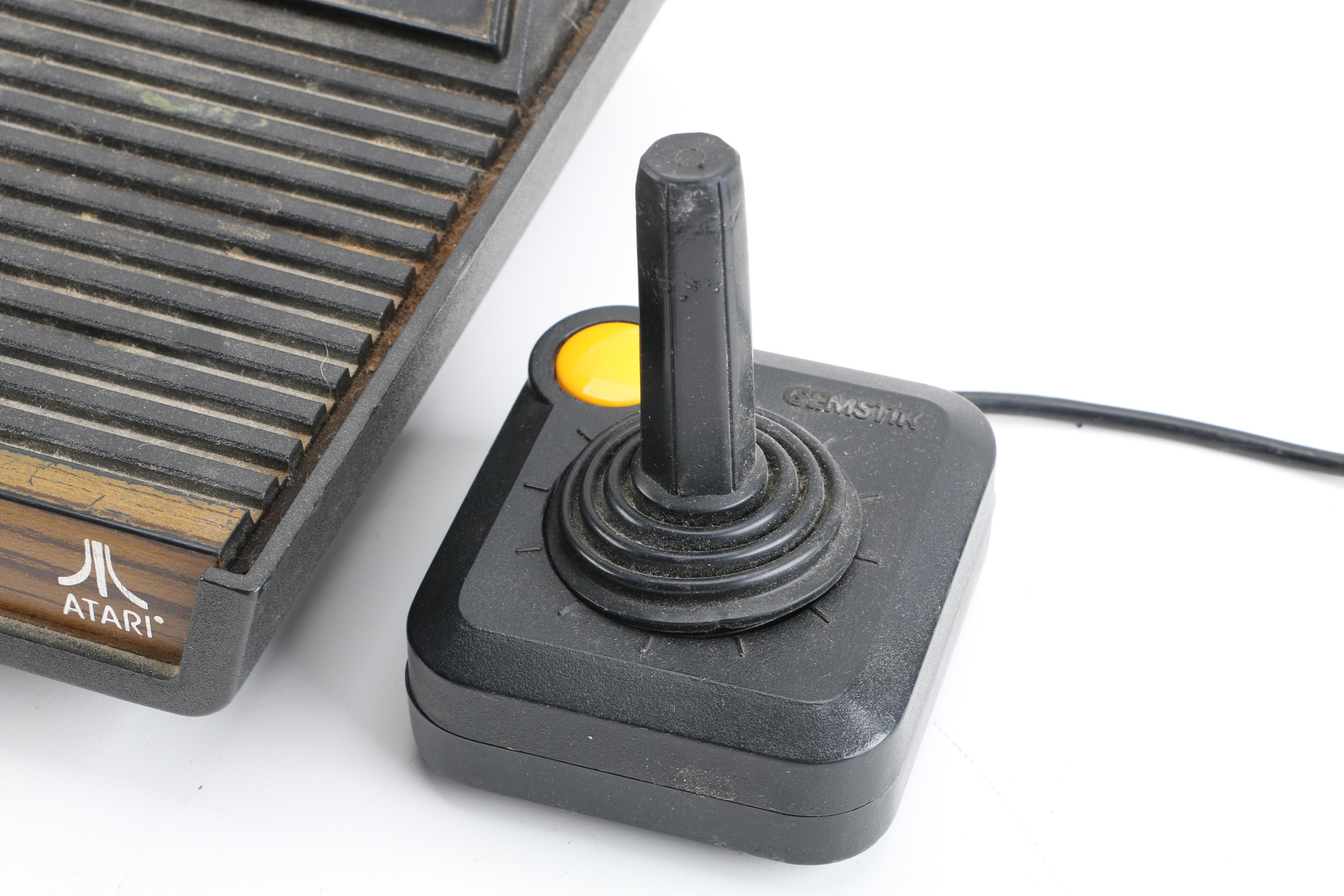 Vintage Atari 2600 Video Computer System with Games