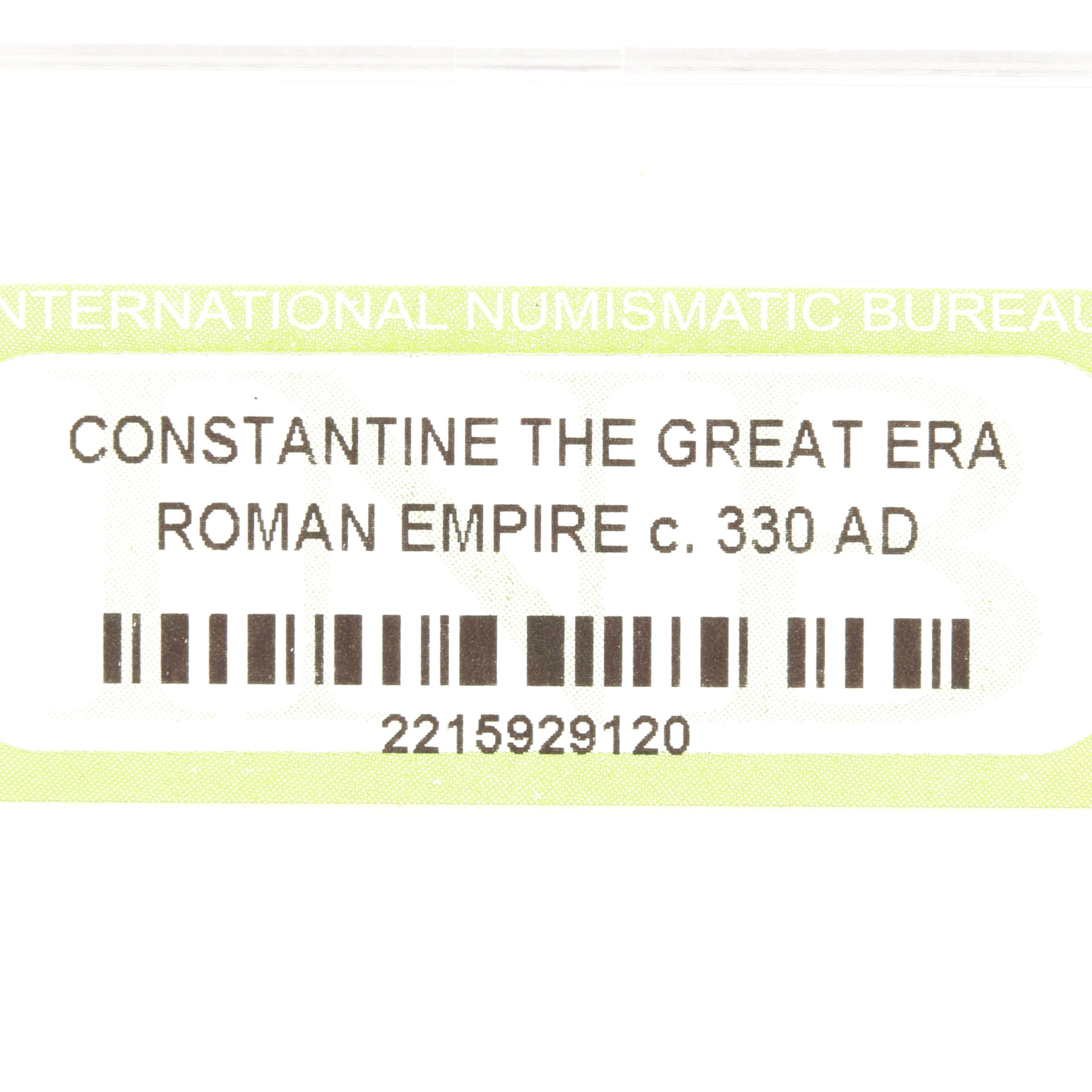 Ten Ancient Roman Imperial Bronze Coins from Constantine the Great's Era
