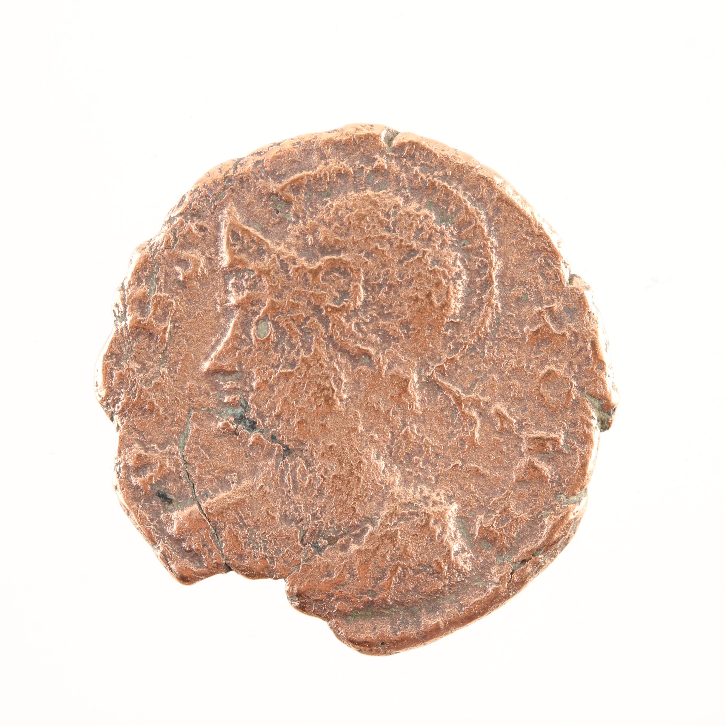 Ten Ancient Roman Imperial Bronze Coins from Constantine the Great's Era