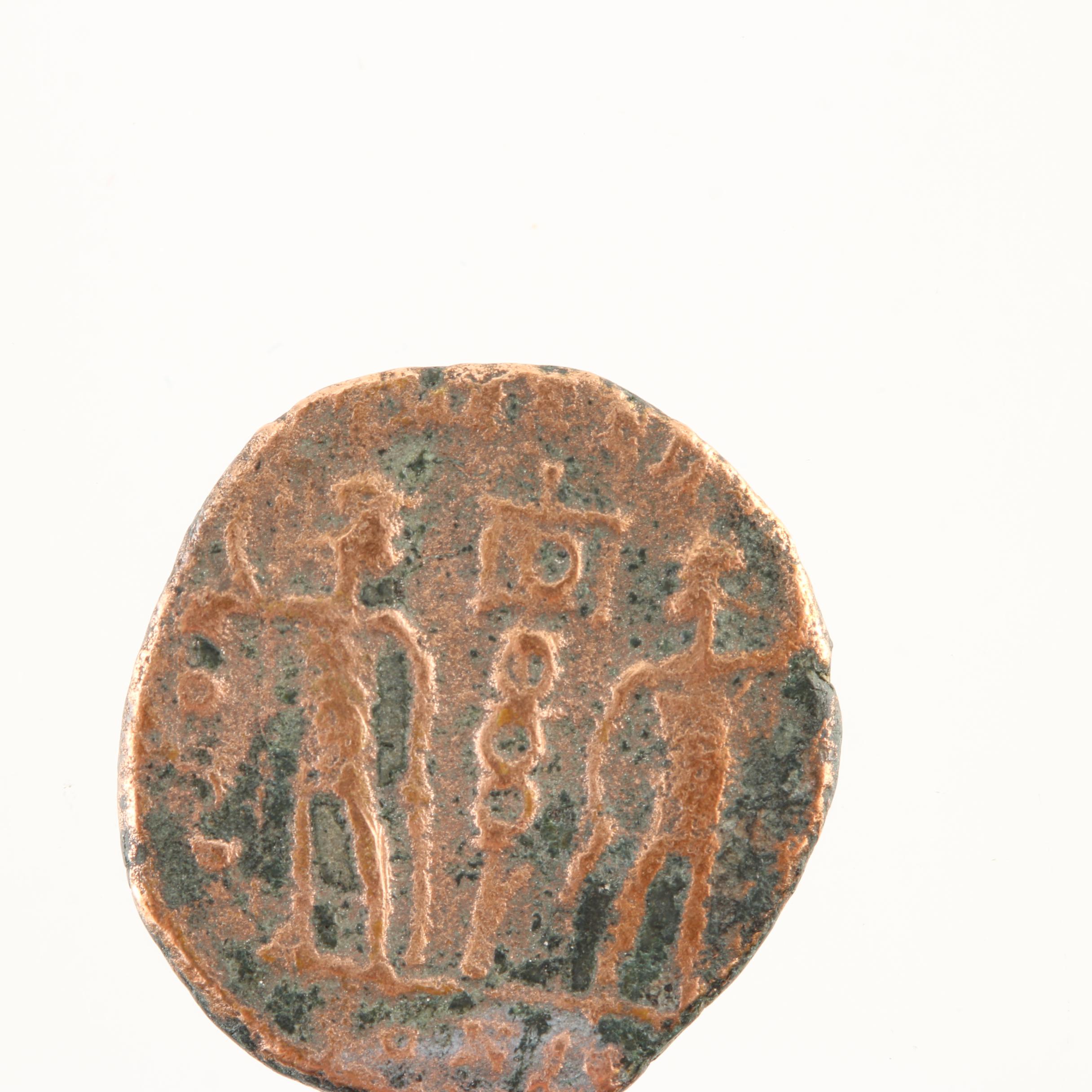 Ten Ancient Roman Imperial Bronze Coins from Constantine the Great's Era