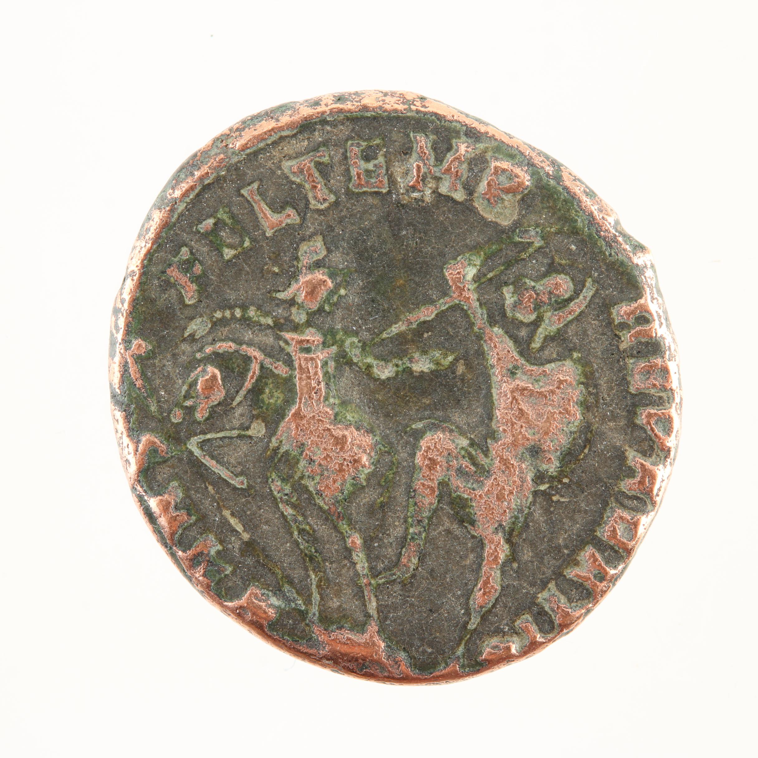 Ten Ancient Roman Imperial Bronze Coins from Constantine the Great's Era