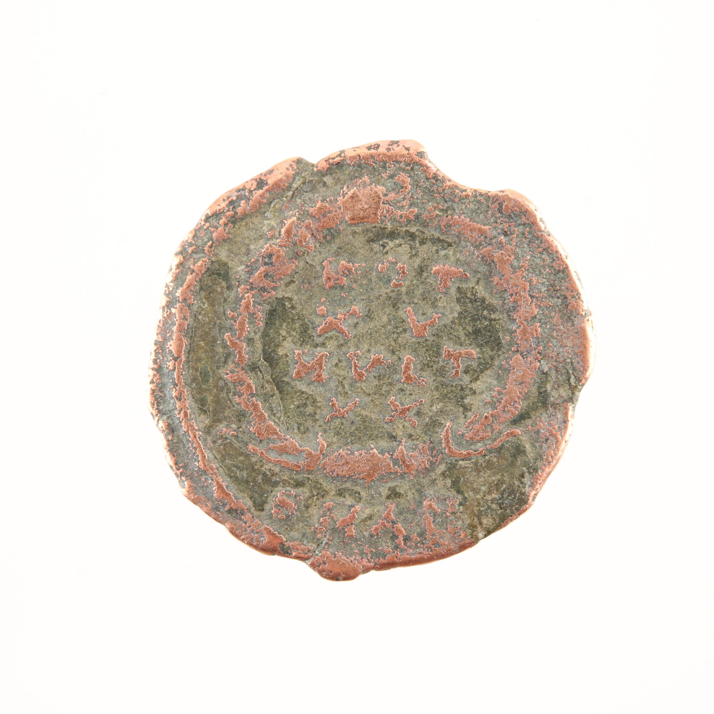 Ten Ancient Roman Imperial Bronze Coins from Constantine the Great's Era