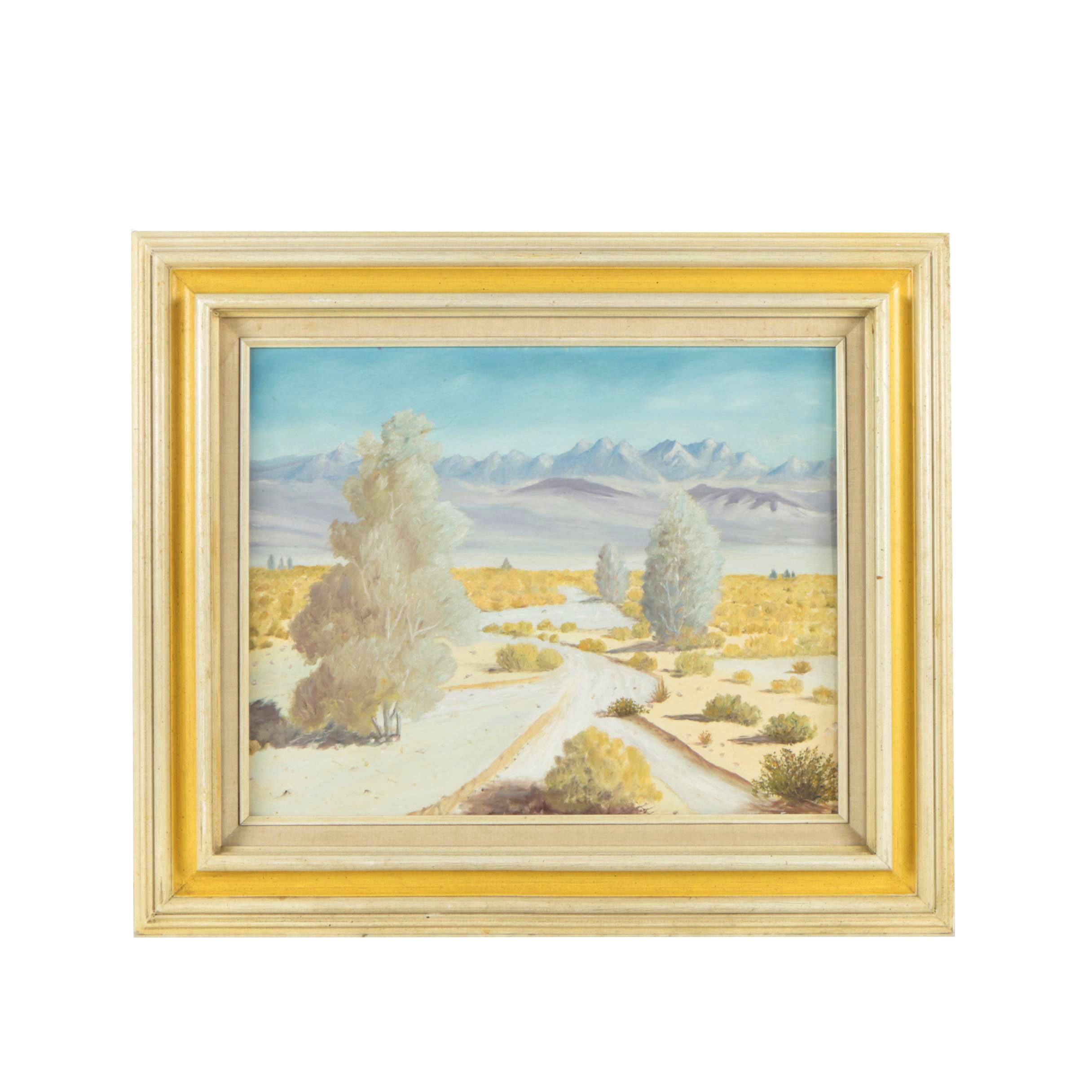 Frazee Oil Painting of a Desert Landscape