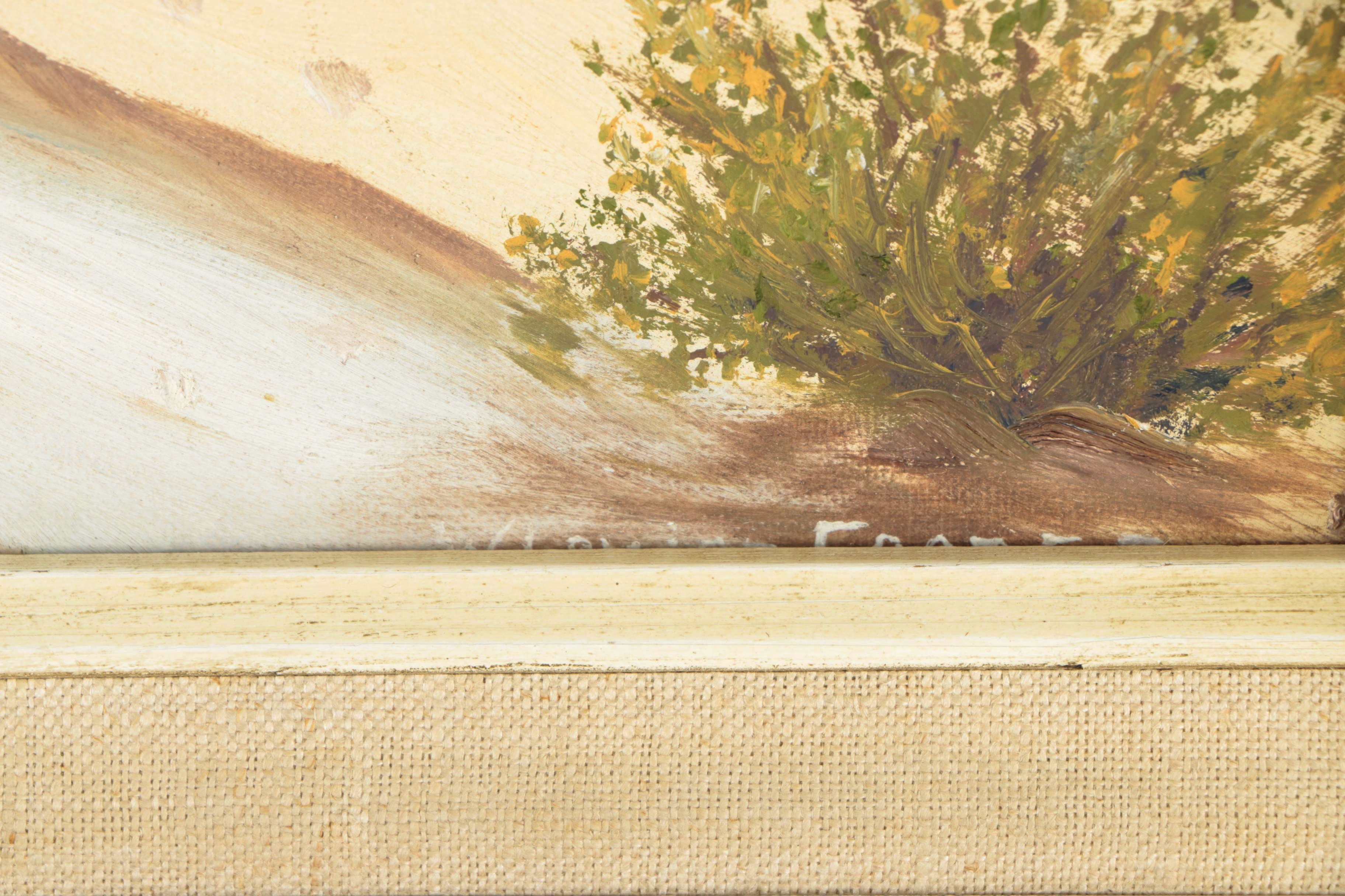 Frazee Oil Painting of a Desert Landscape