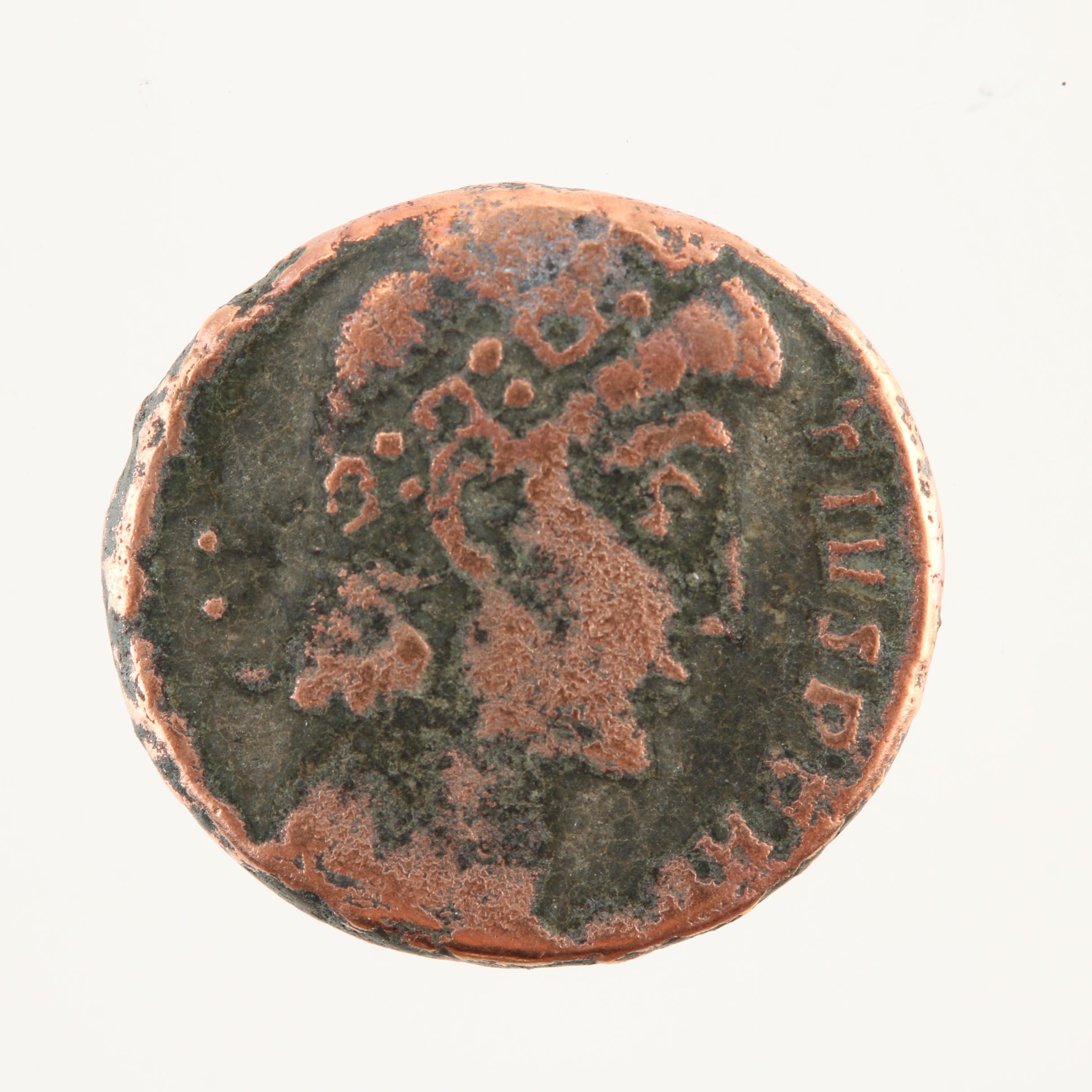 Ten Ancient Roman Imperial Bronze Coins from Constantine the Great's Era