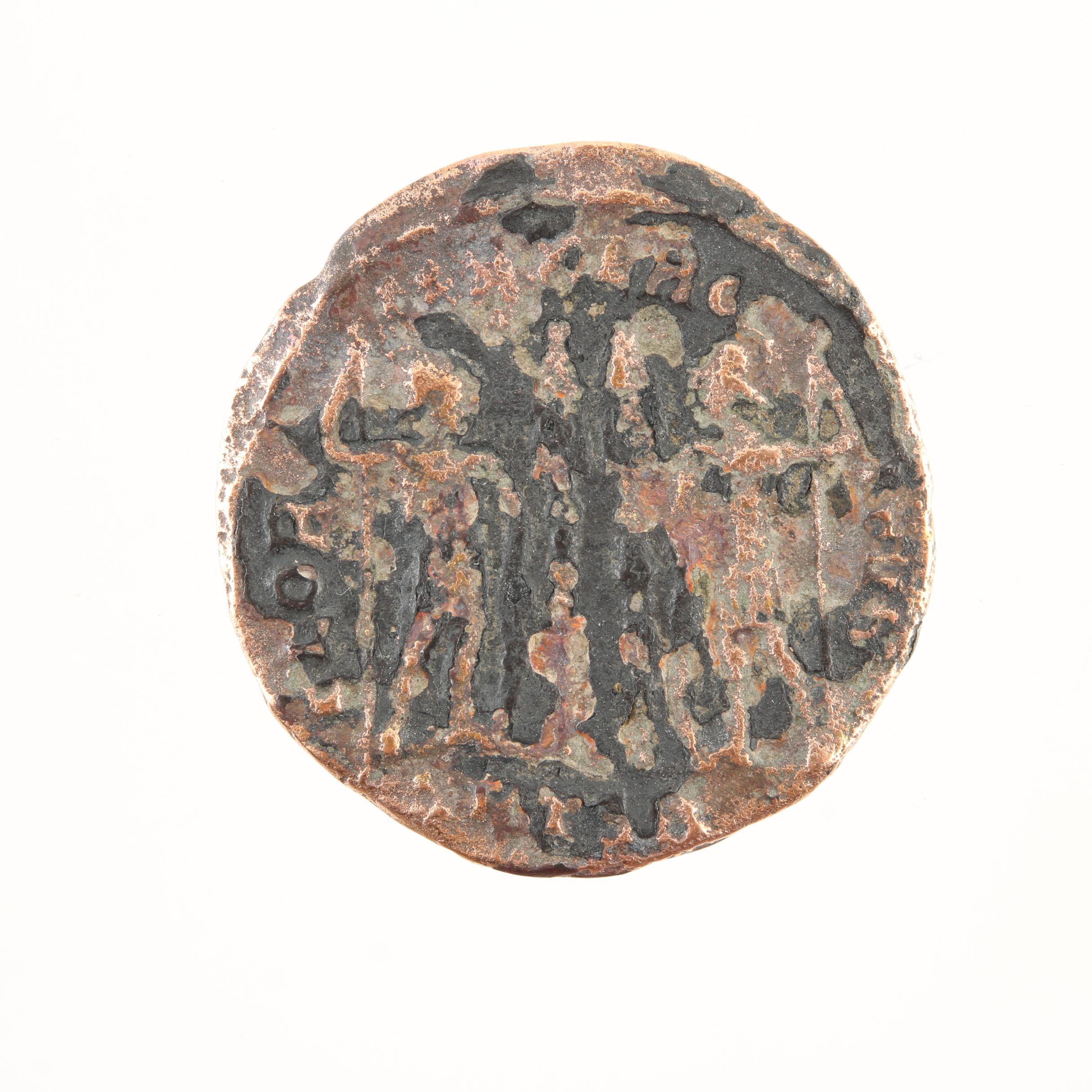 Ten Ancient Roman Imperial Bronze Coins from Constantine the Great's Era