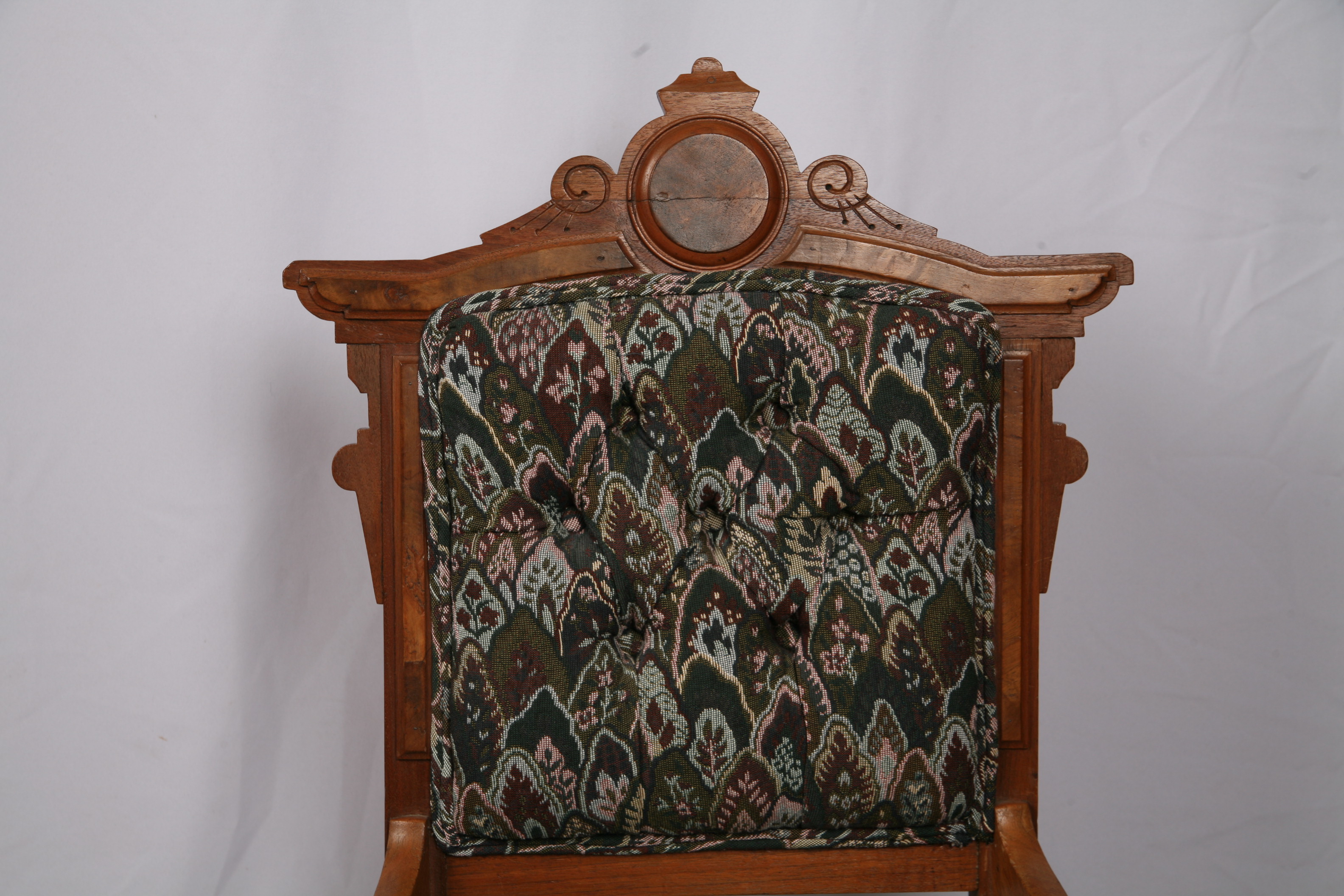 Vintage Eastlake Style Upholstered Side Chairs