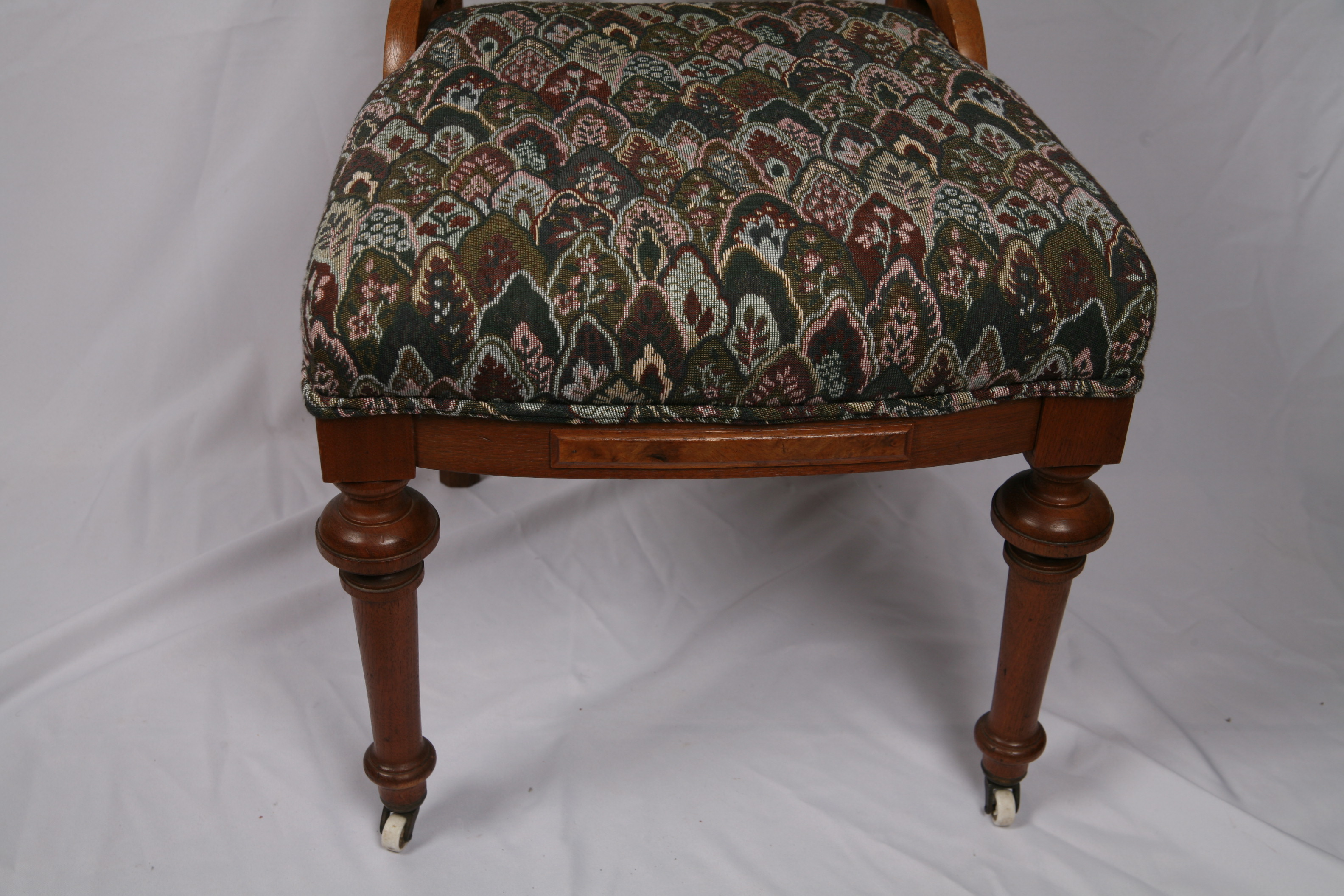 Vintage Eastlake Style Upholstered Side Chairs