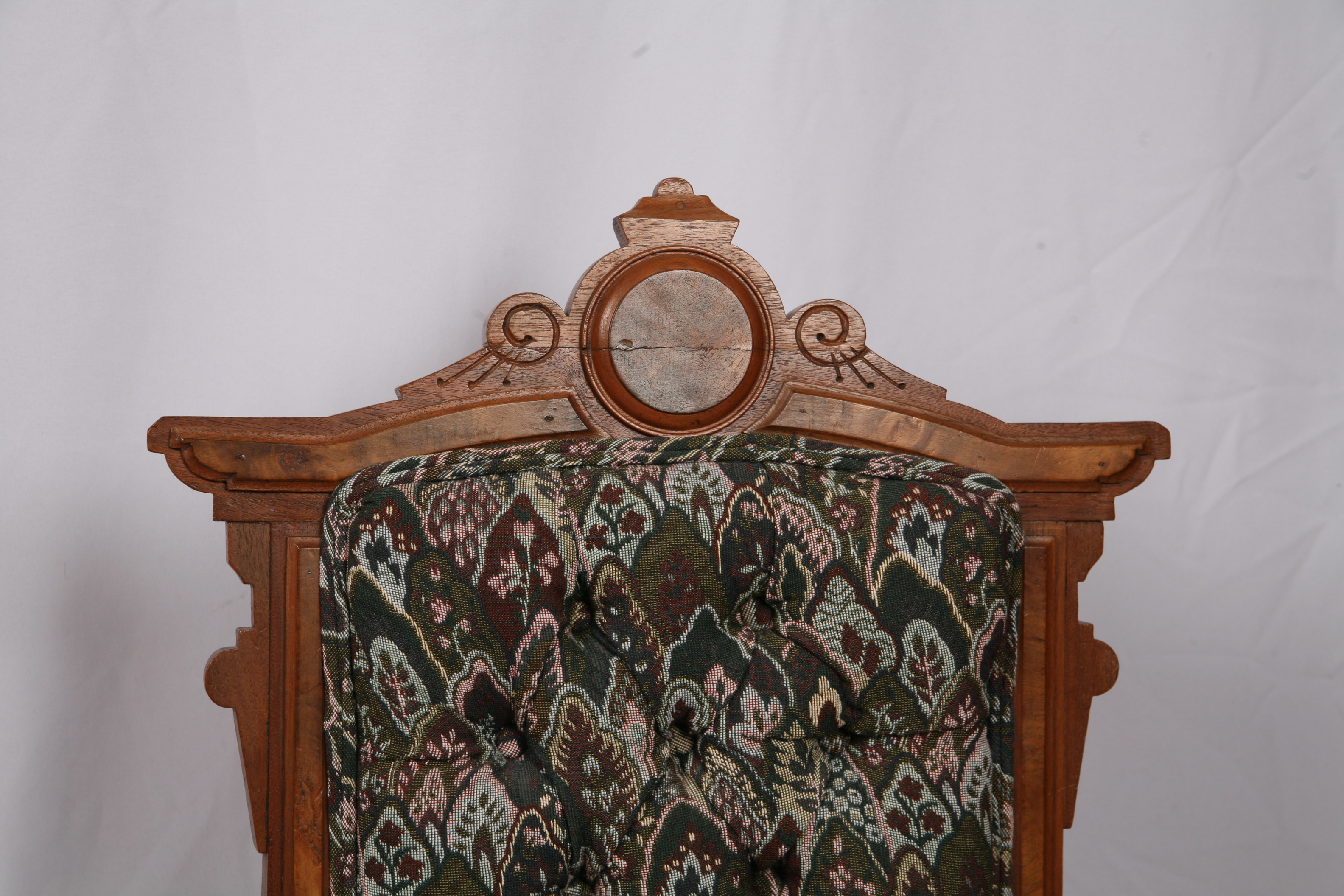 Vintage Eastlake Style Upholstered Side Chairs