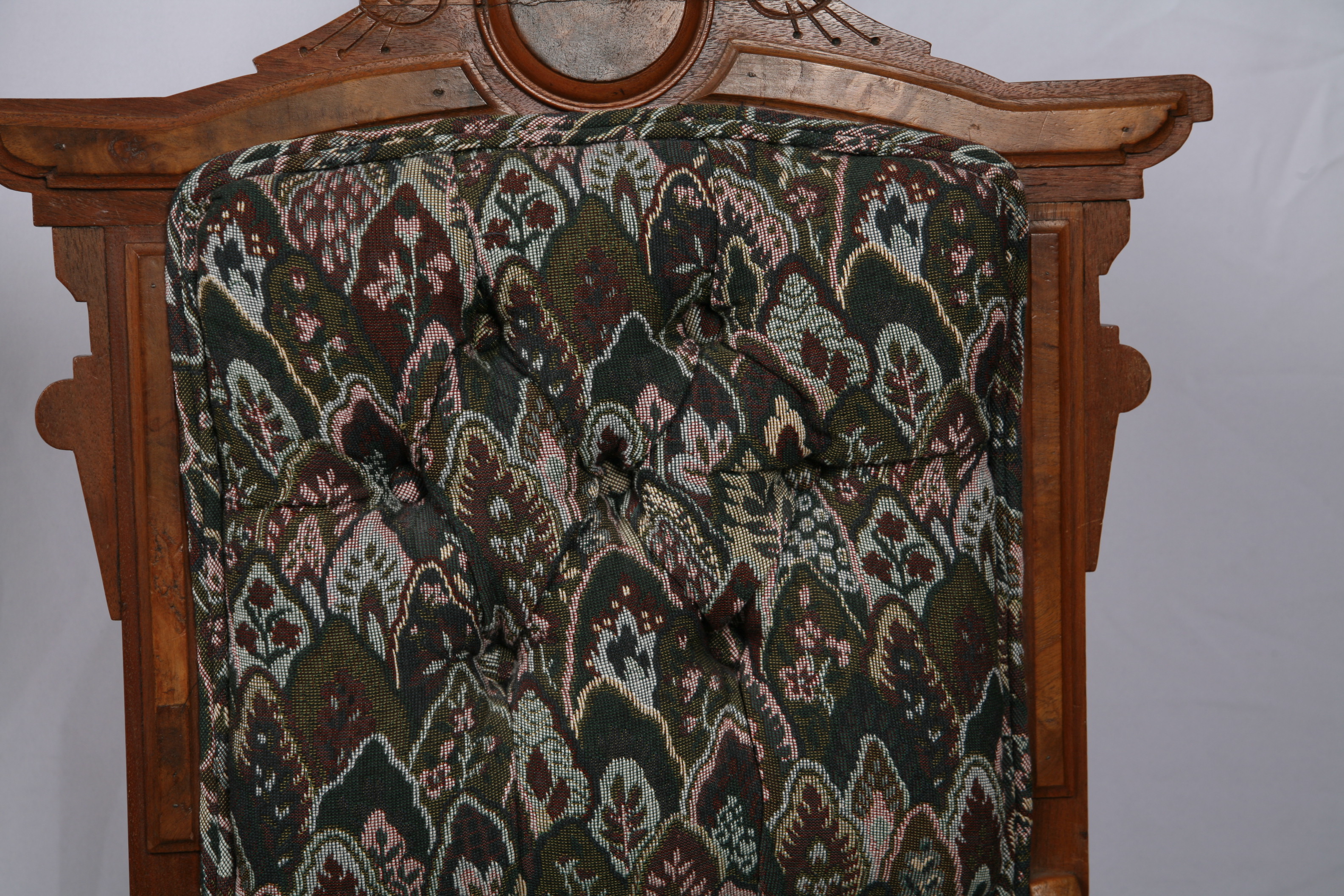 Vintage Eastlake Style Upholstered Side Chairs