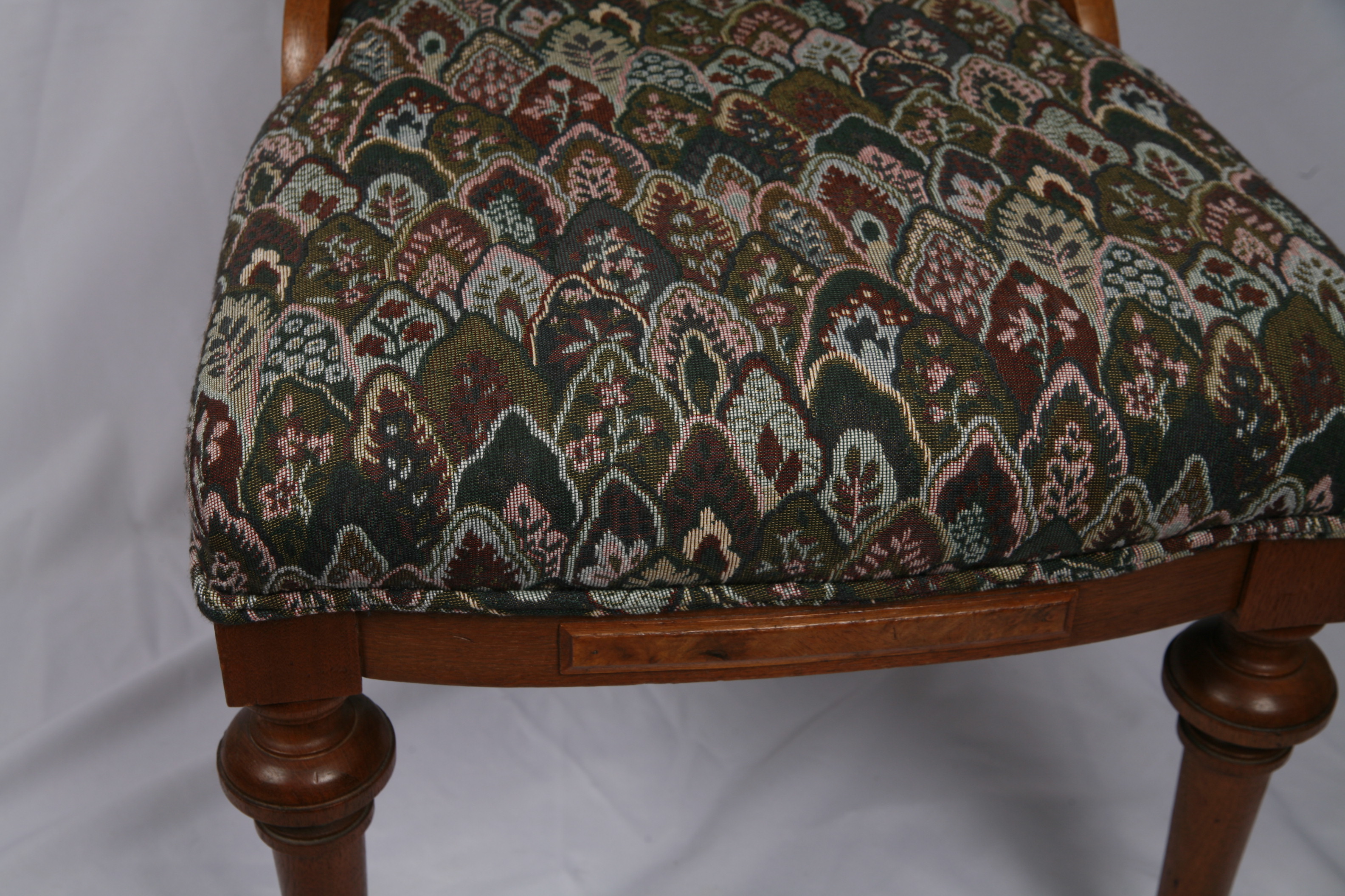 Vintage Eastlake Style Upholstered Side Chairs