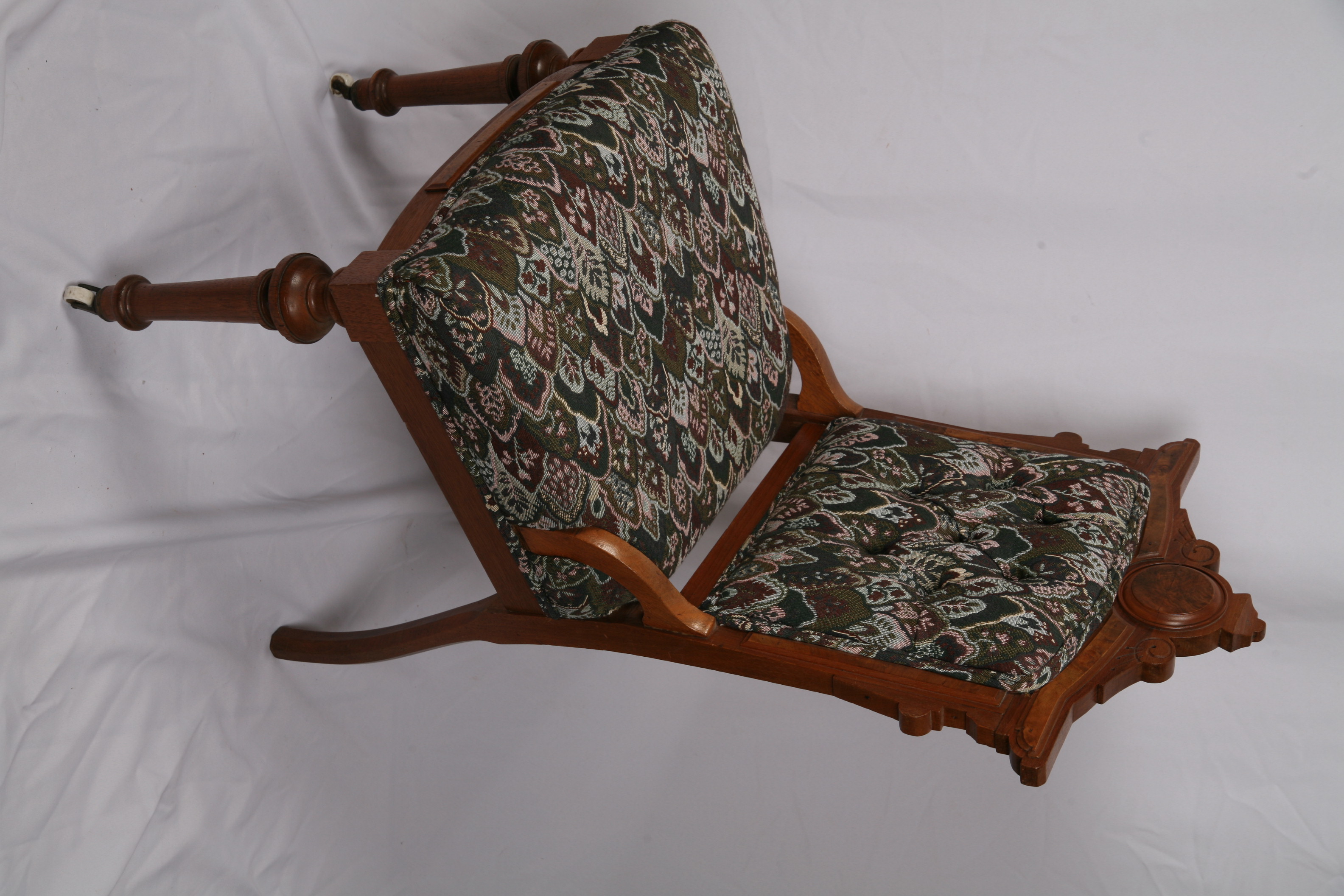 Vintage Eastlake Style Upholstered Side Chairs