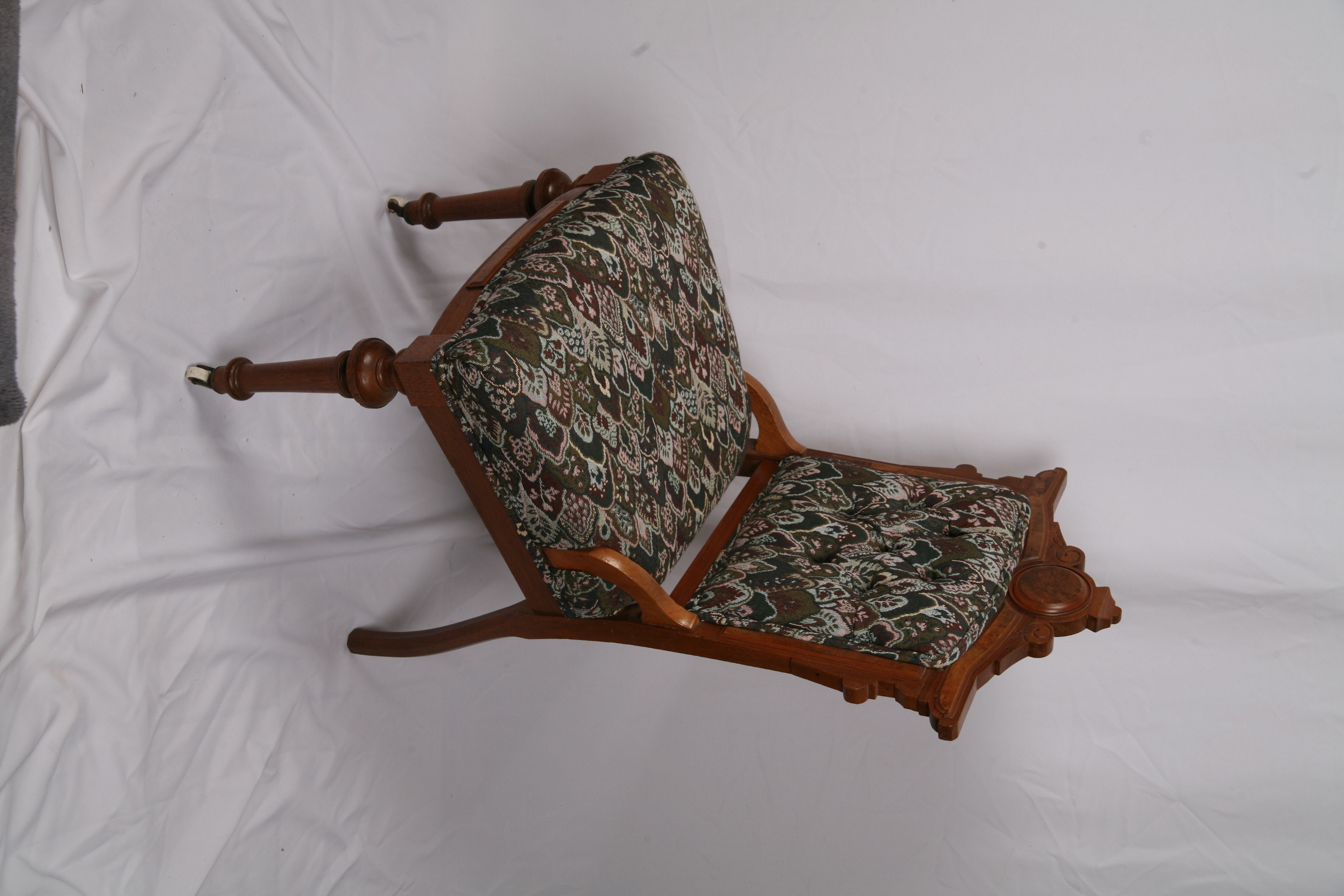 Vintage Eastlake Style Upholstered Side Chairs