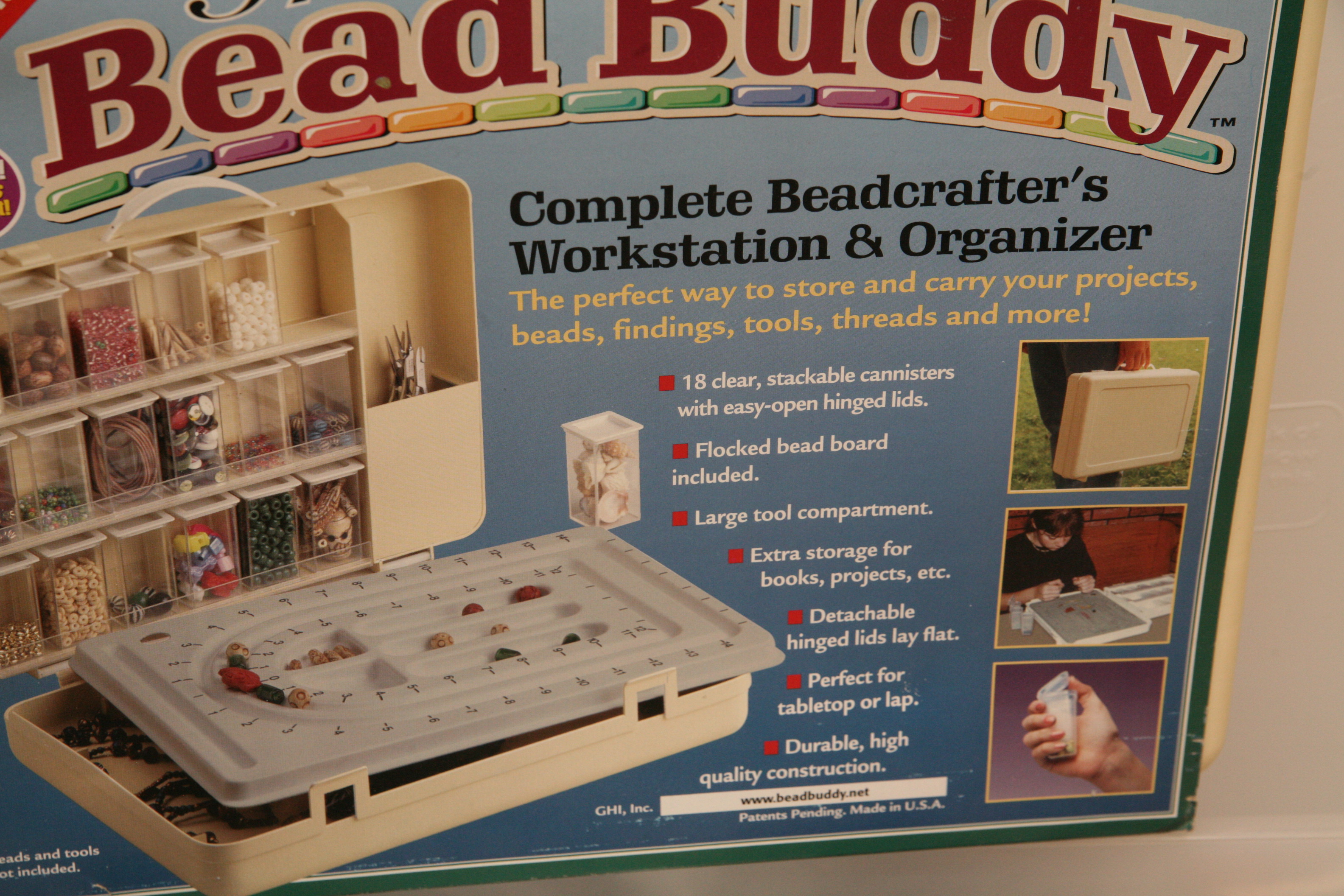 The Bead Buddy Organizer and Beading Supplies