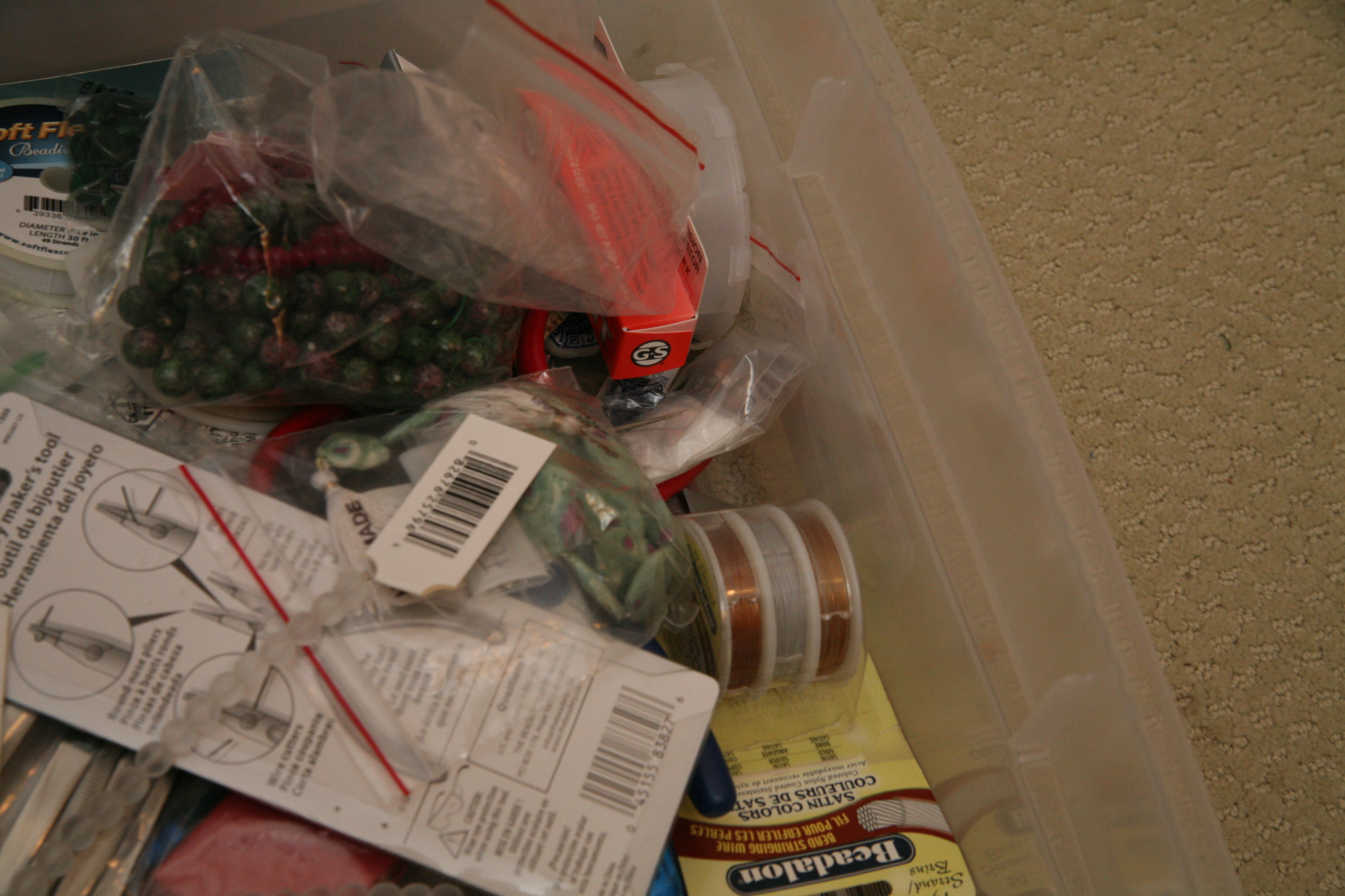 The Bead Buddy Organizer and Beading Supplies