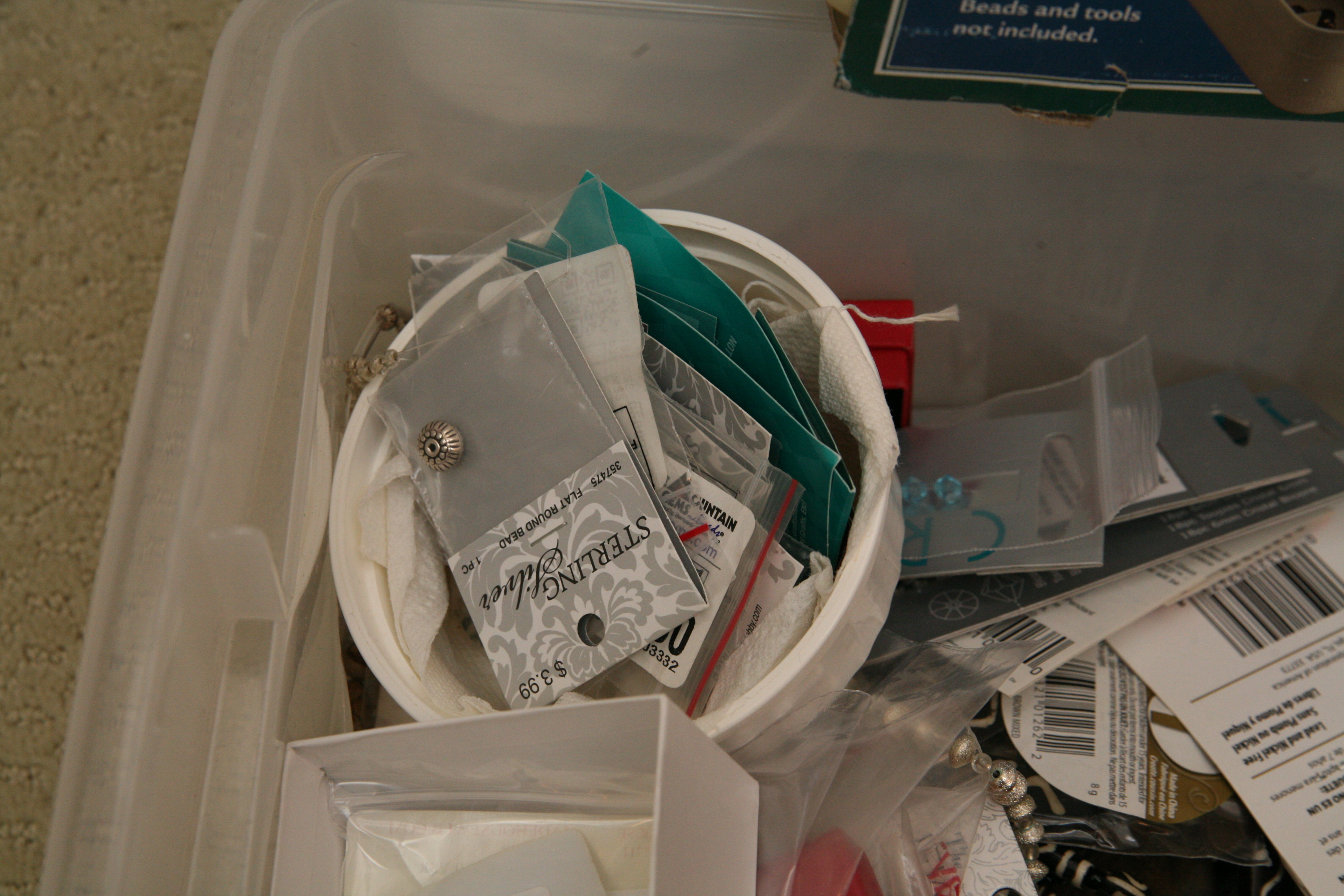 The Bead Buddy Organizer and Beading Supplies