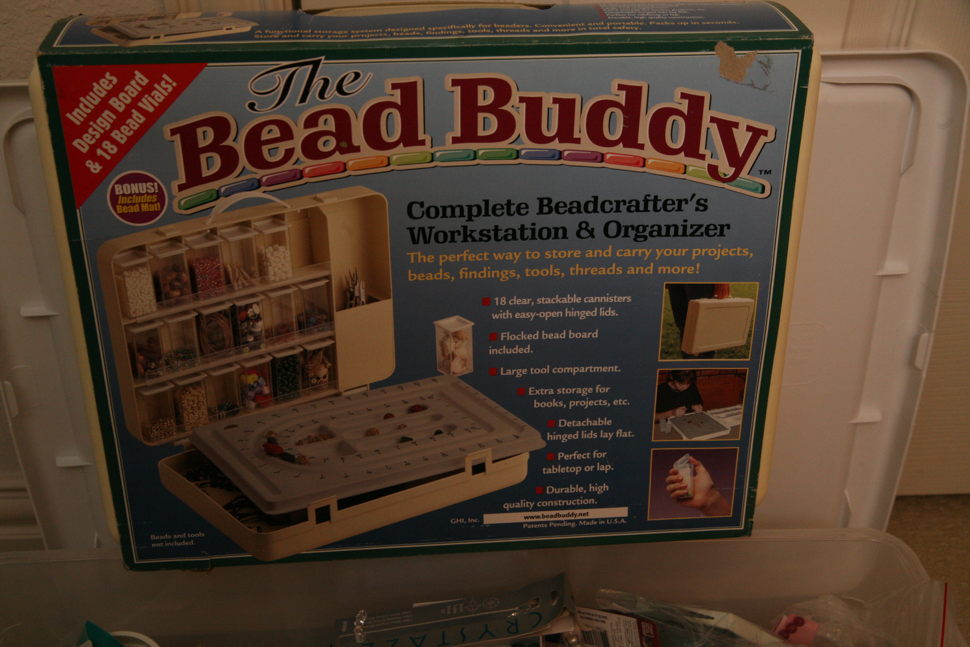 The Bead Buddy Organizer and Beading Supplies