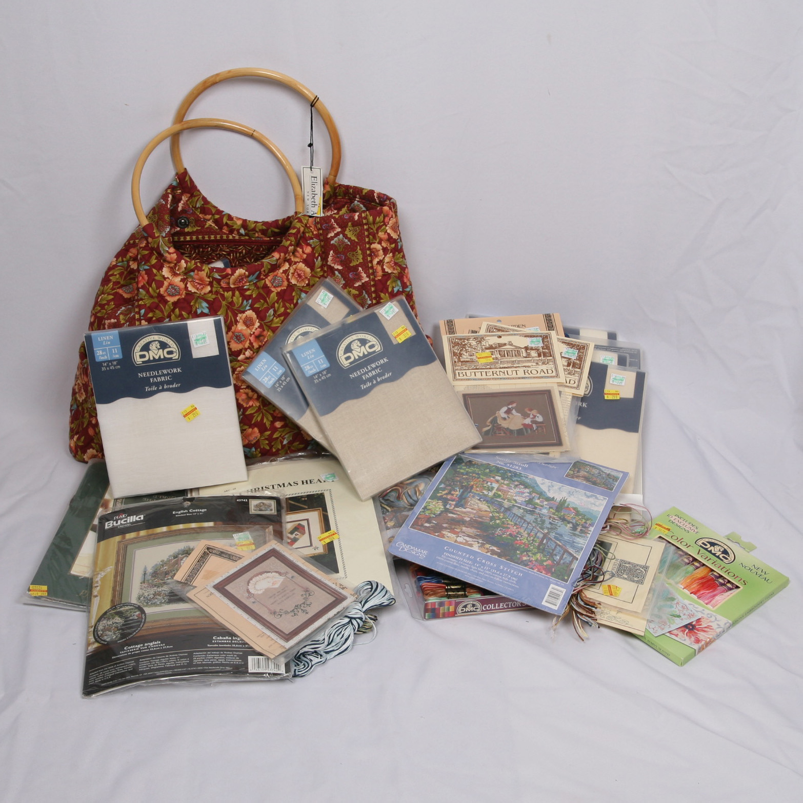 Cross-Stitch Patterns and Carrying Bag