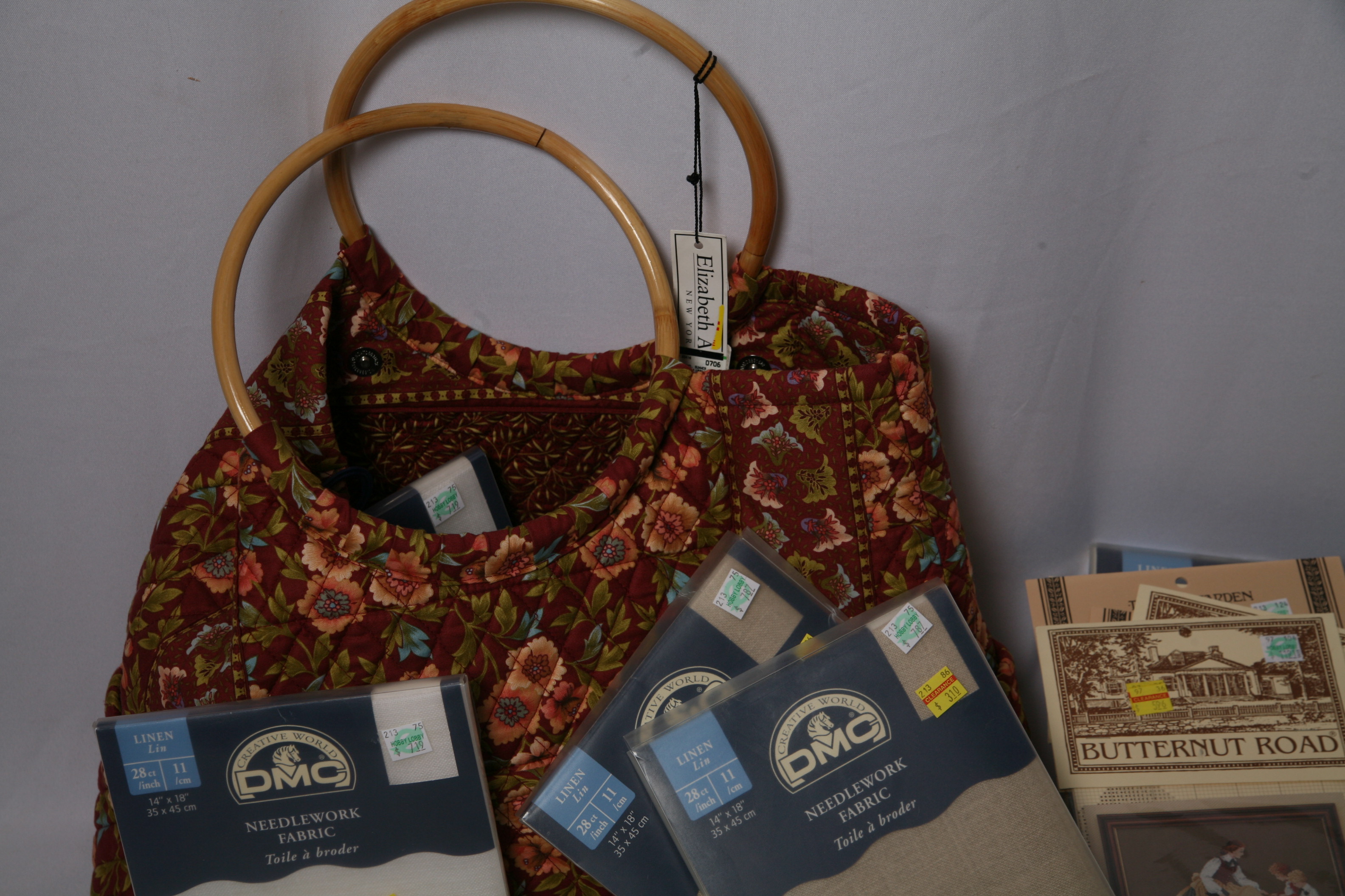 Cross-Stitch Patterns and Carrying Bag