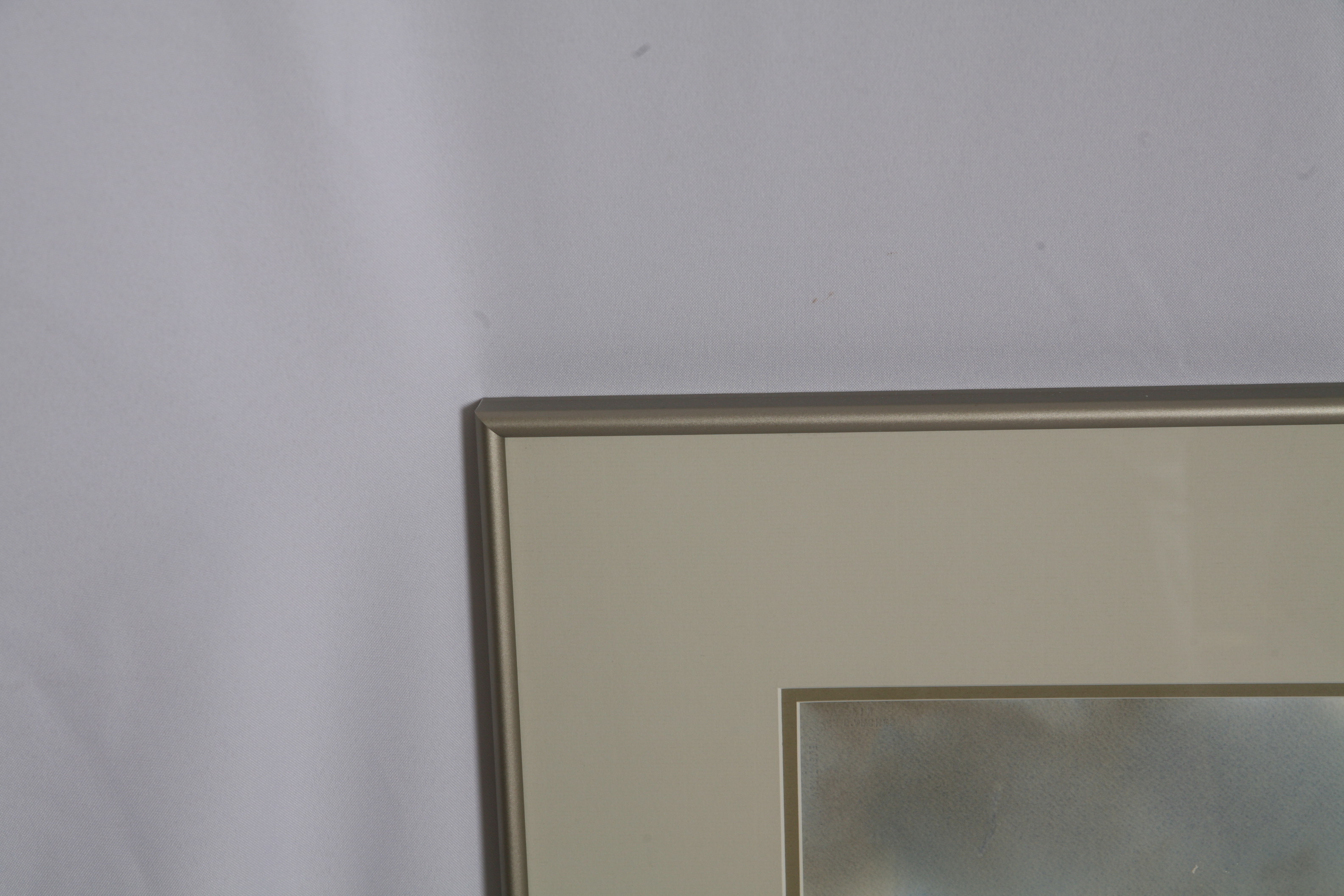 Ghulam Mustafa Watercolor Painting "Moon Behind Pines"