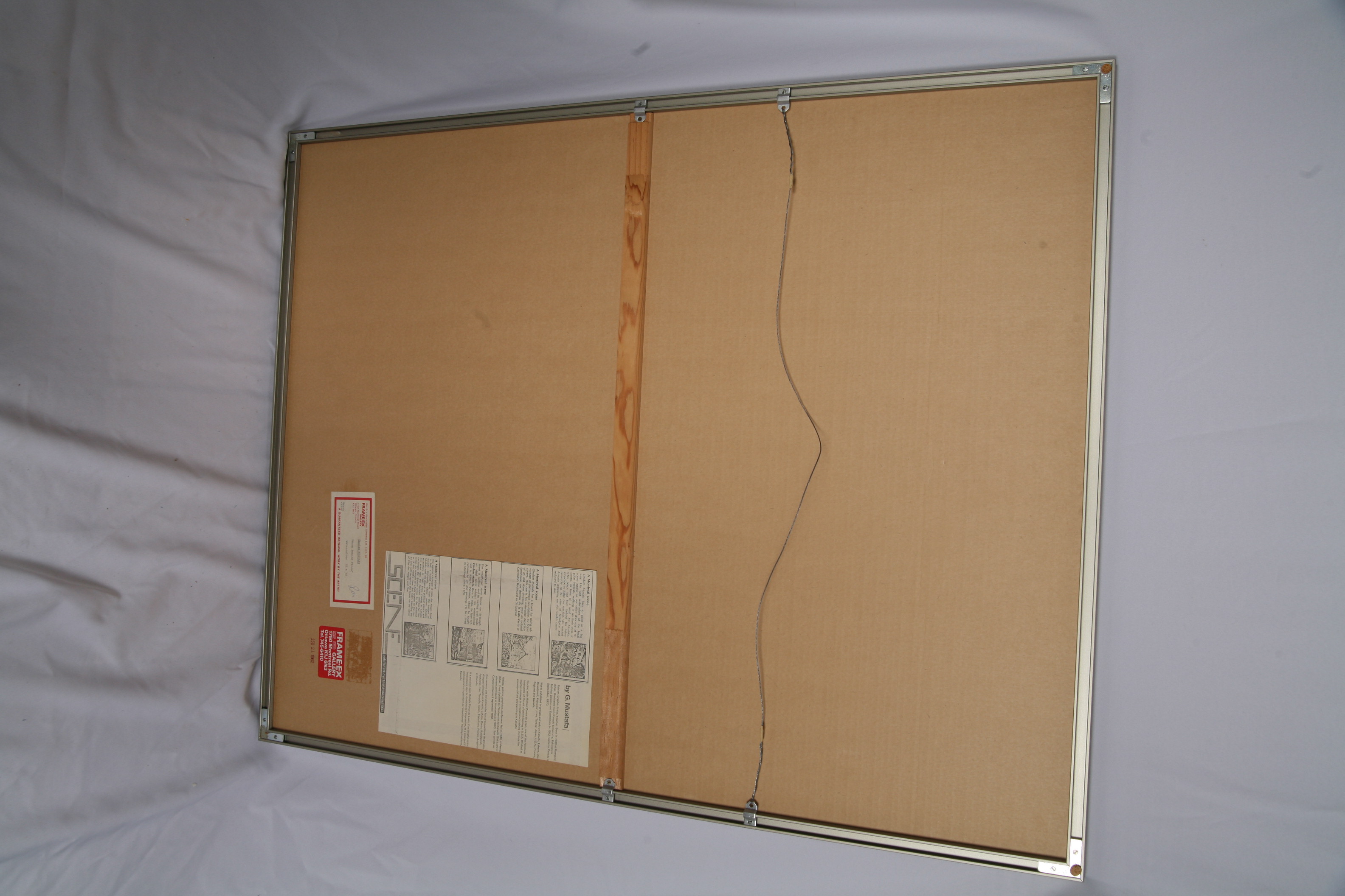 Ghulam Mustafa Watercolor Painting "Moon Behind Pines"