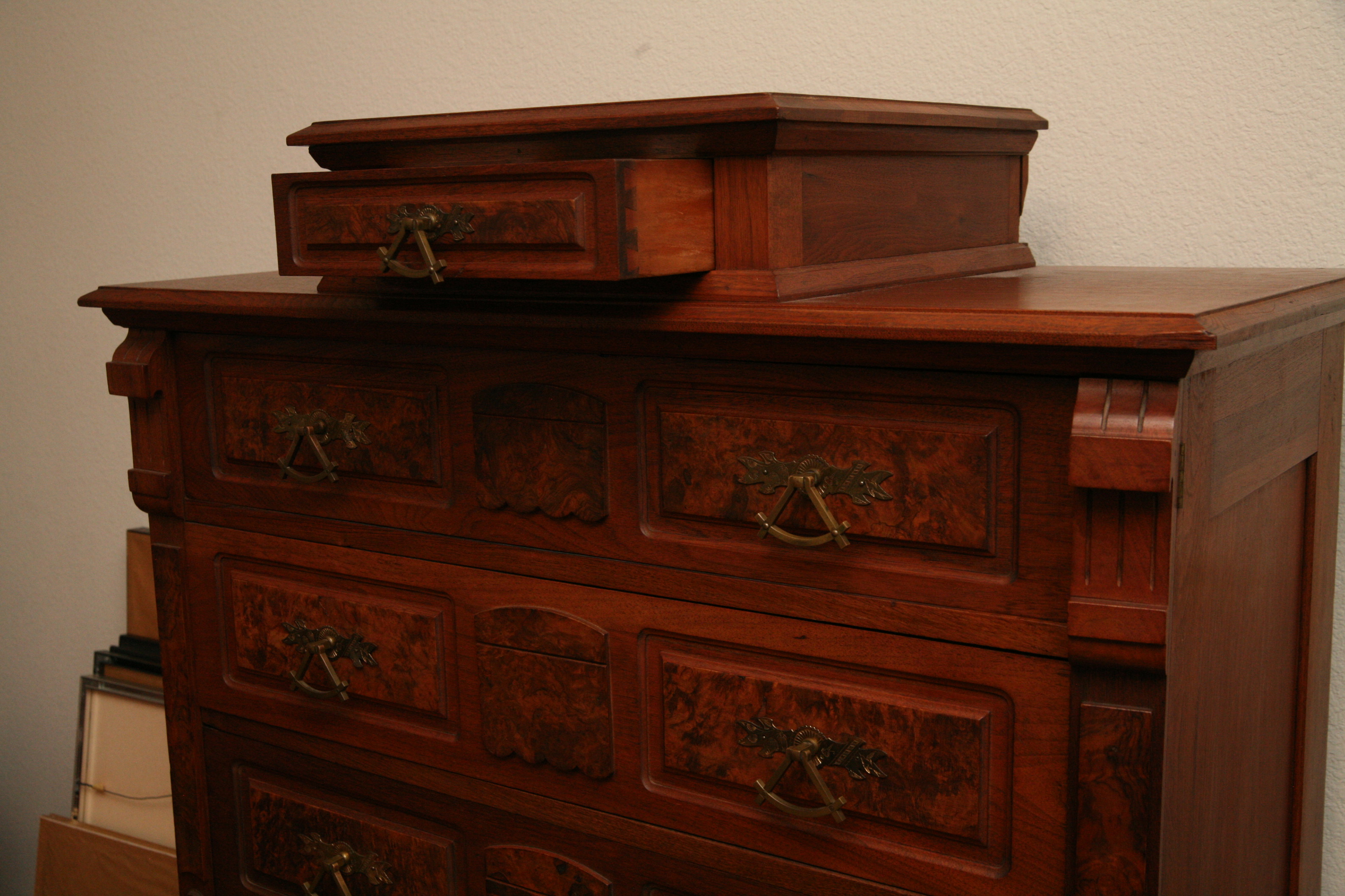 Ghulam Mustafa Watercolor Painting "Moon Behind Pines"
