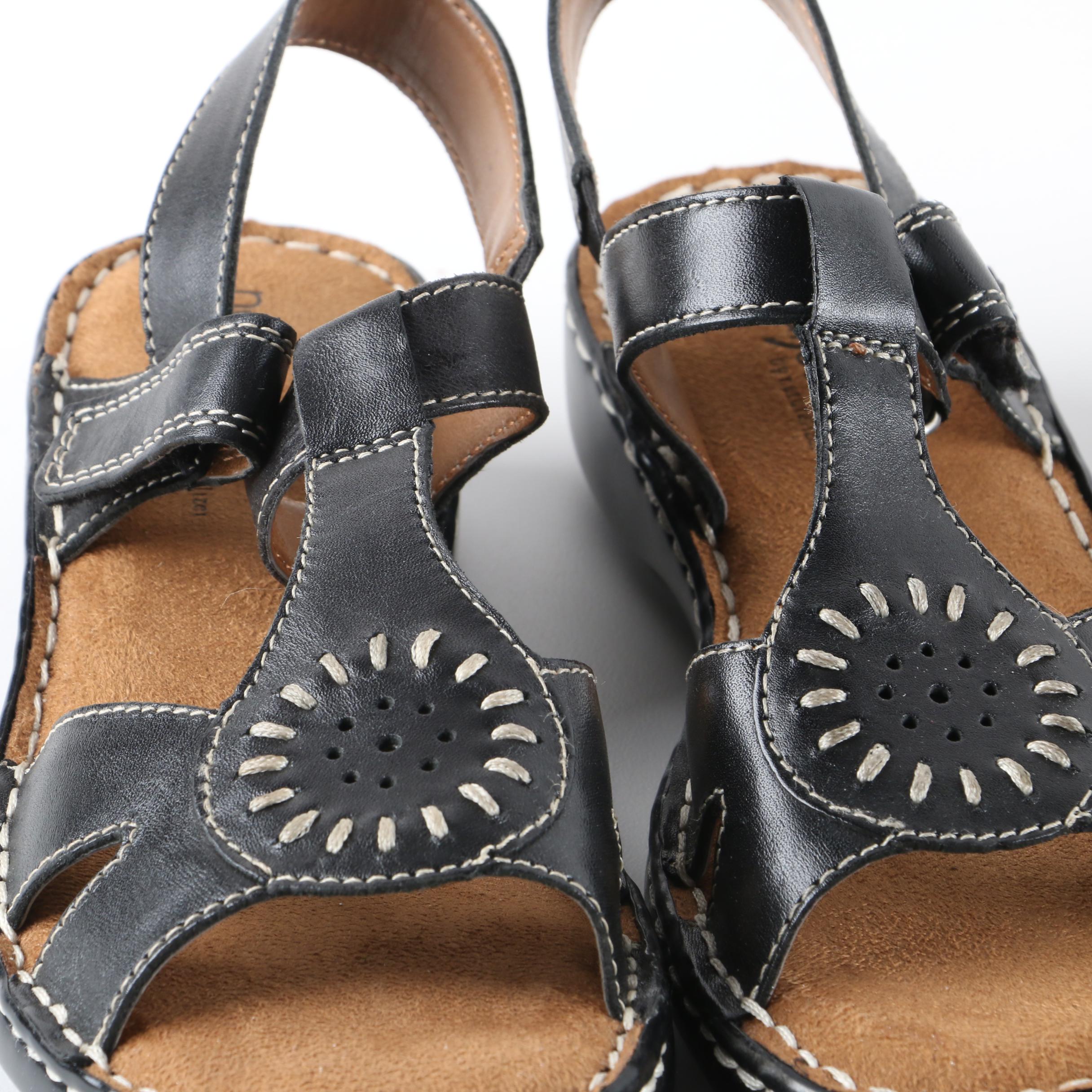 Naturalizer Callier Sandals and Clarks Ashland Rivers Black Leather Shoes