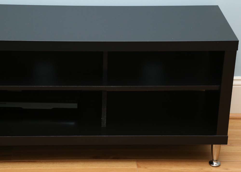 Contemporary Black Media Console