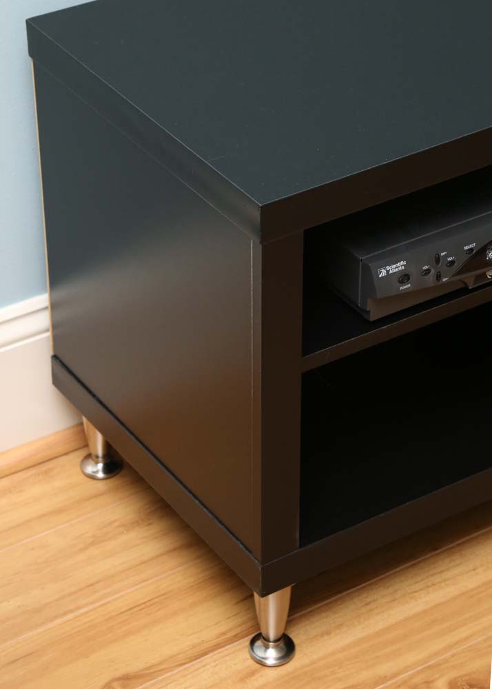 Contemporary Black Media Console