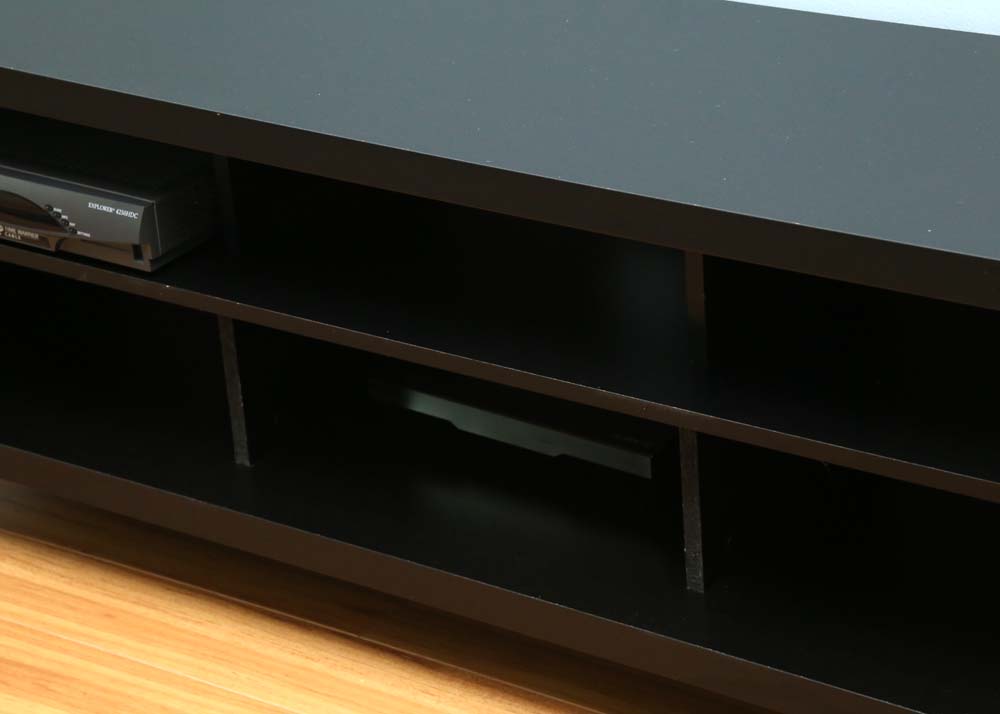 Contemporary Black Media Console